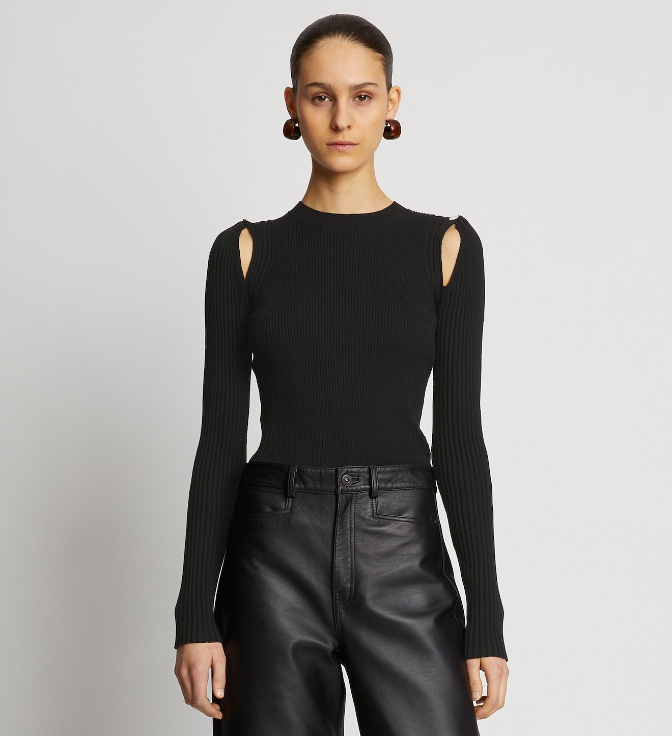 Cotton Cashmere Long Sleeve Sweater