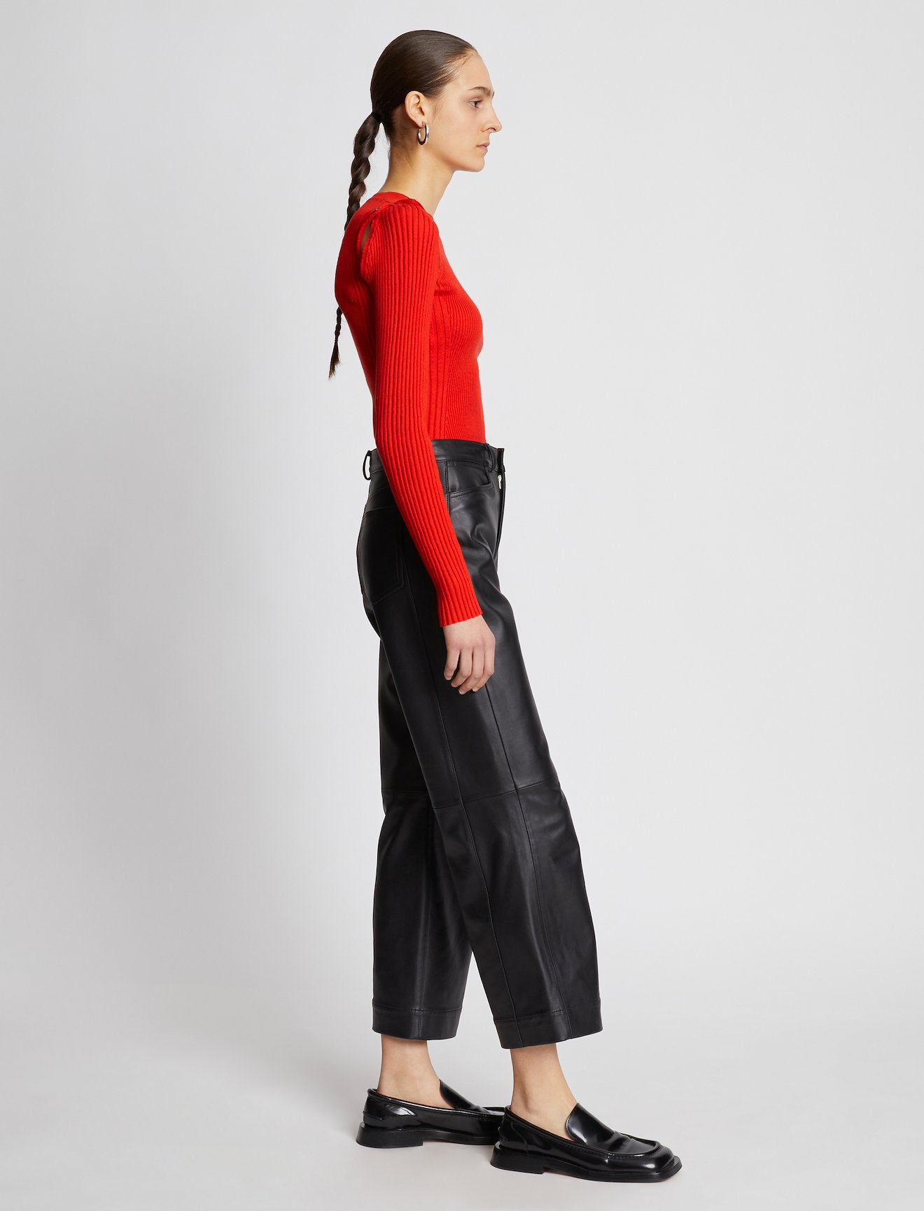 Cotton Cashmere Button Sleeve Sweater #2