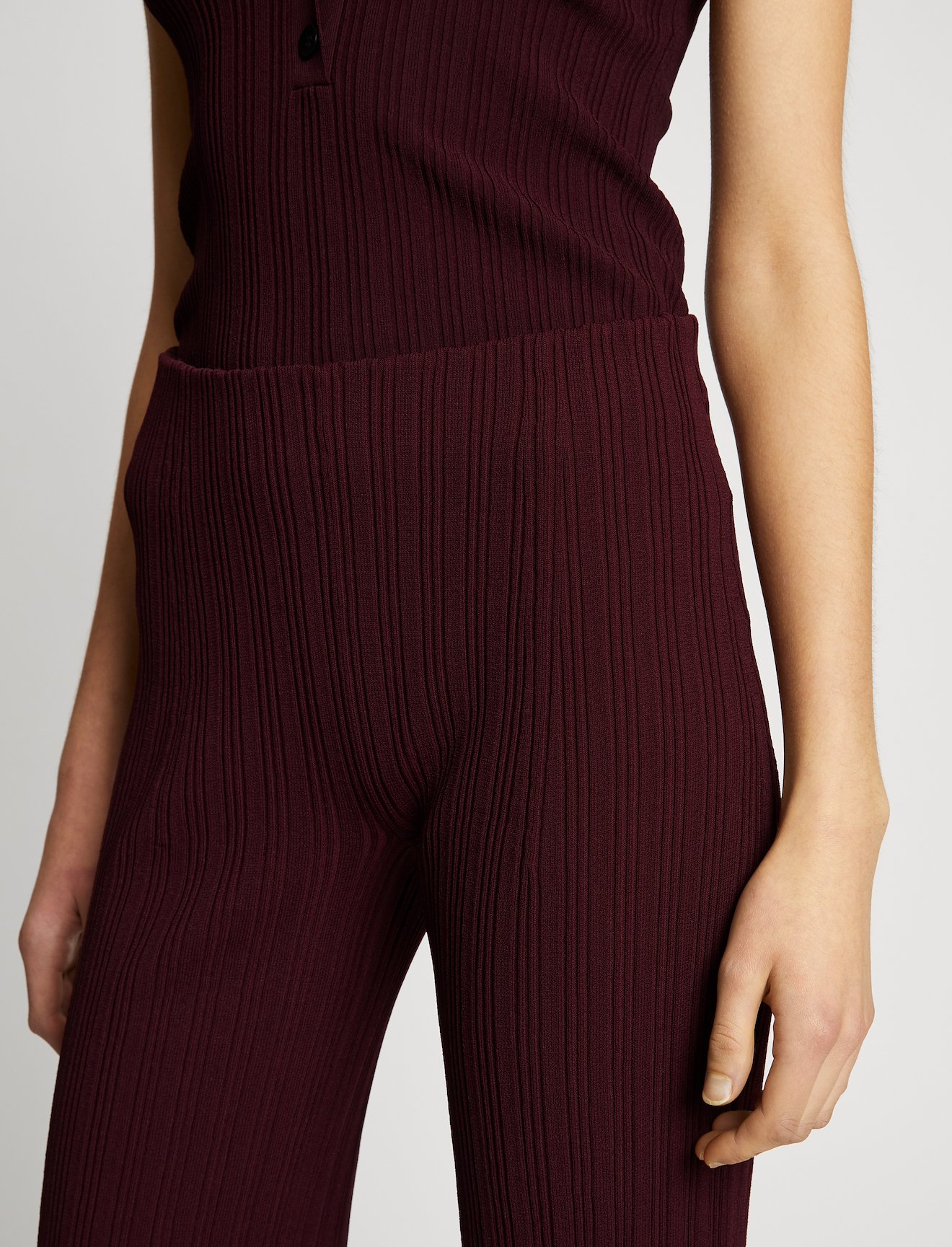 Rib Knit Pants #3