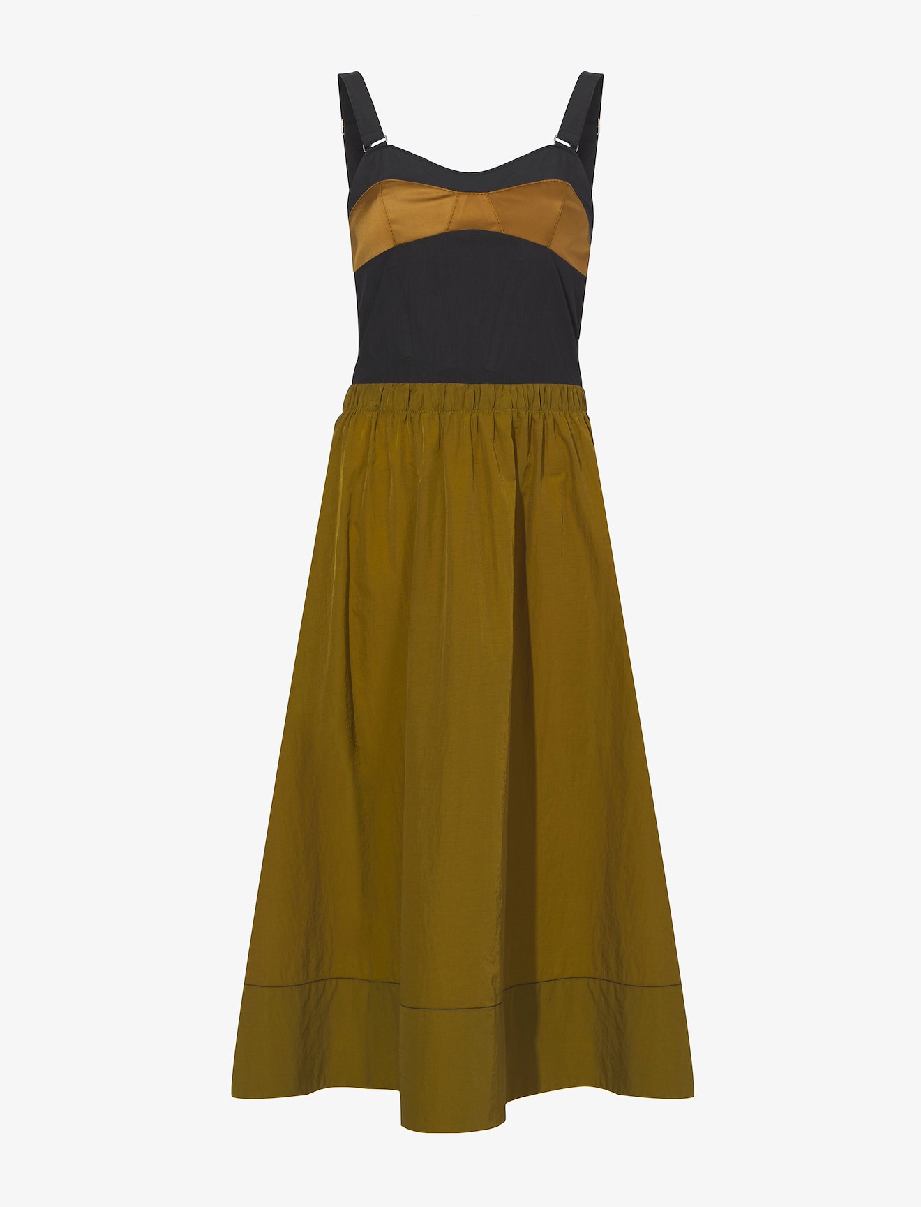 Cotton Nylon Bustier Maxi Dress #4