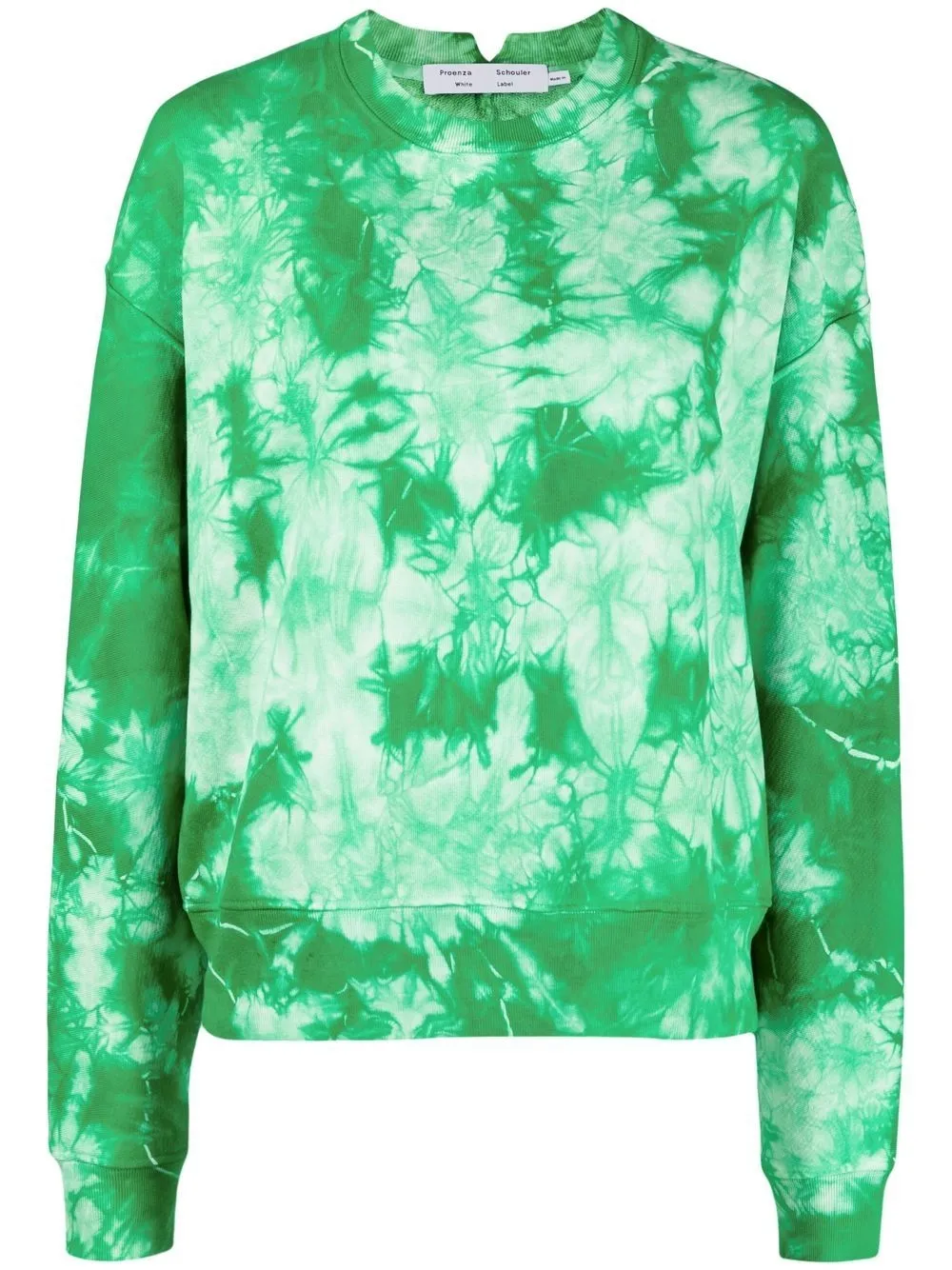 

Proenza Schouler White Label sudadera con estampado tie-dye - Verde