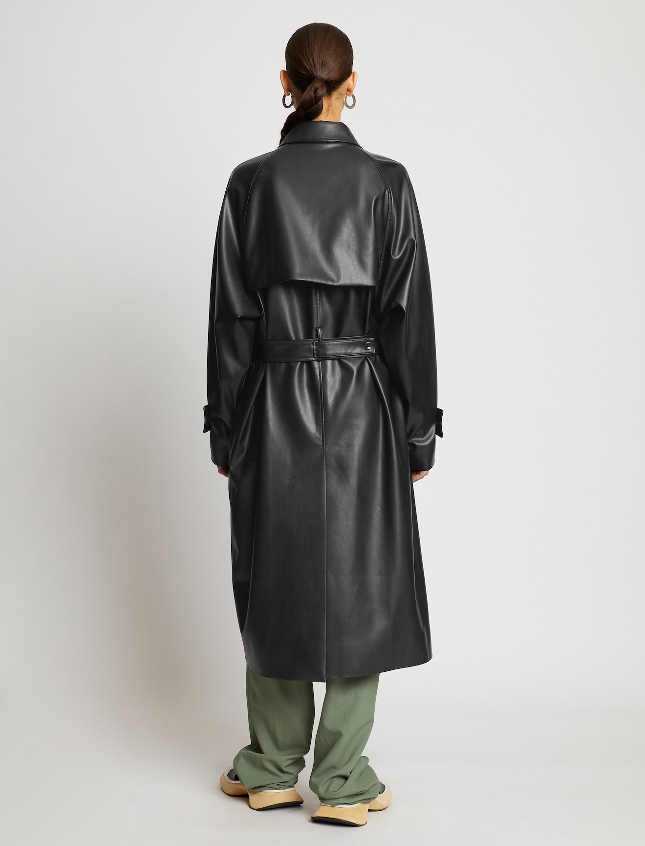 Faux Leather Trench #2