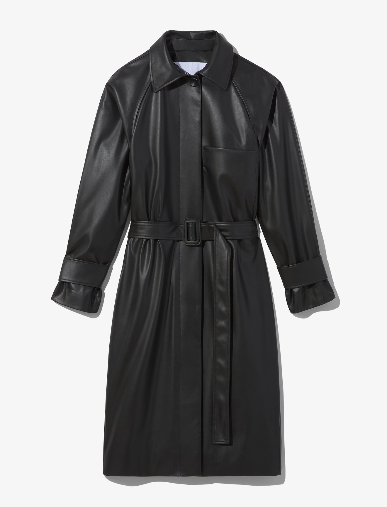 Faux Leather Trench #4
