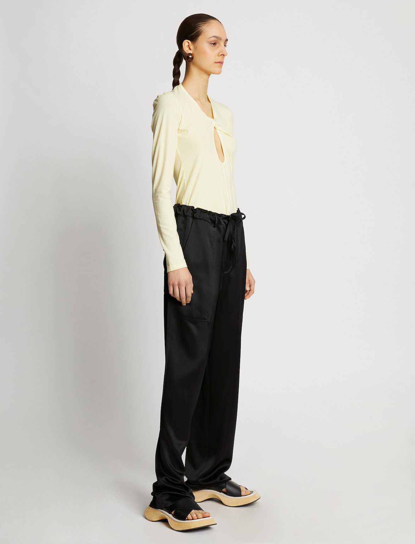 Satin Slouchy Pant #1