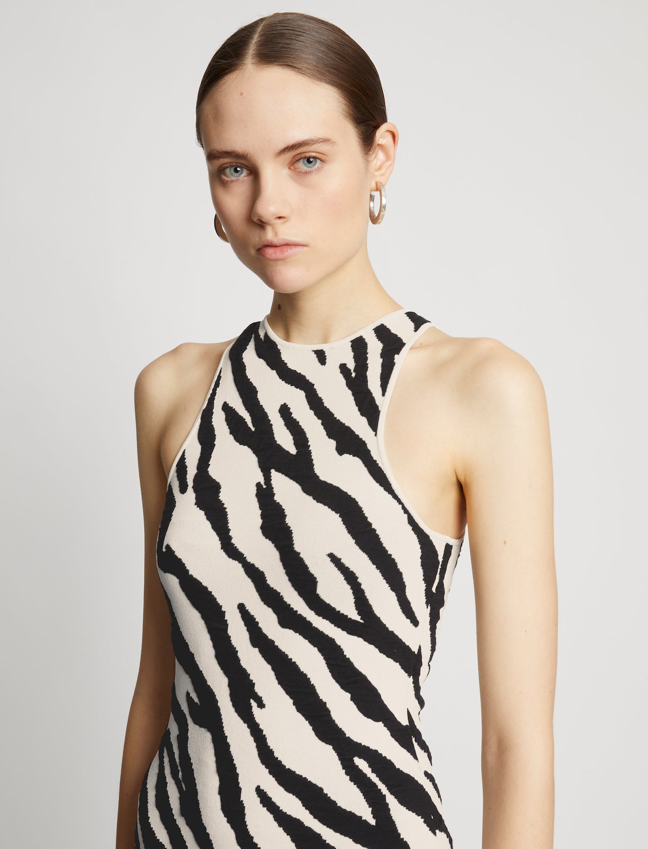 Zebra Stripe Knit Dress #3