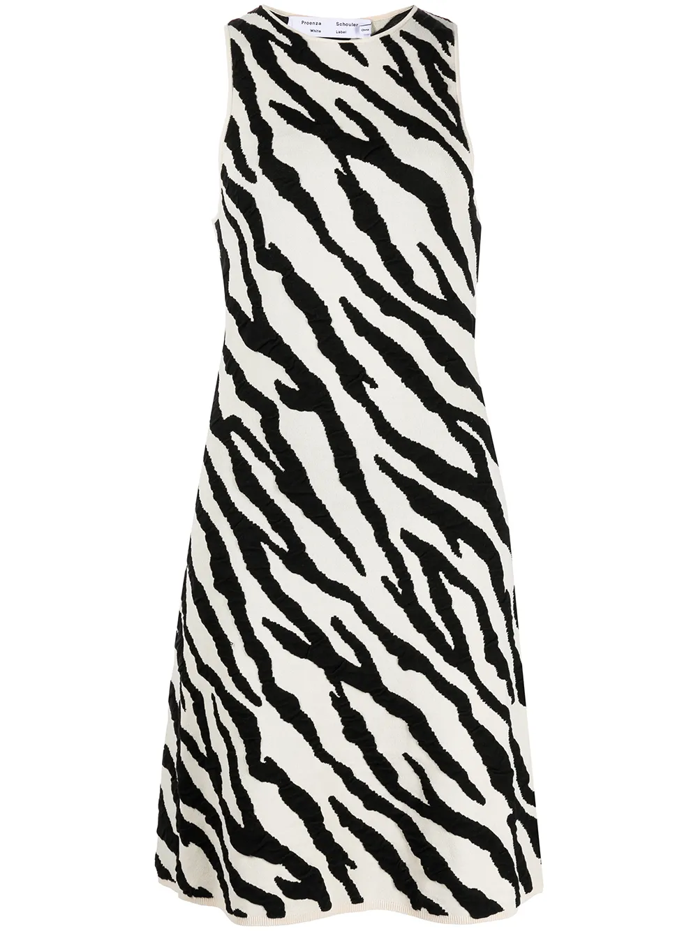 

Proenza Schouler White Label tiger-print knit mini dress - Black