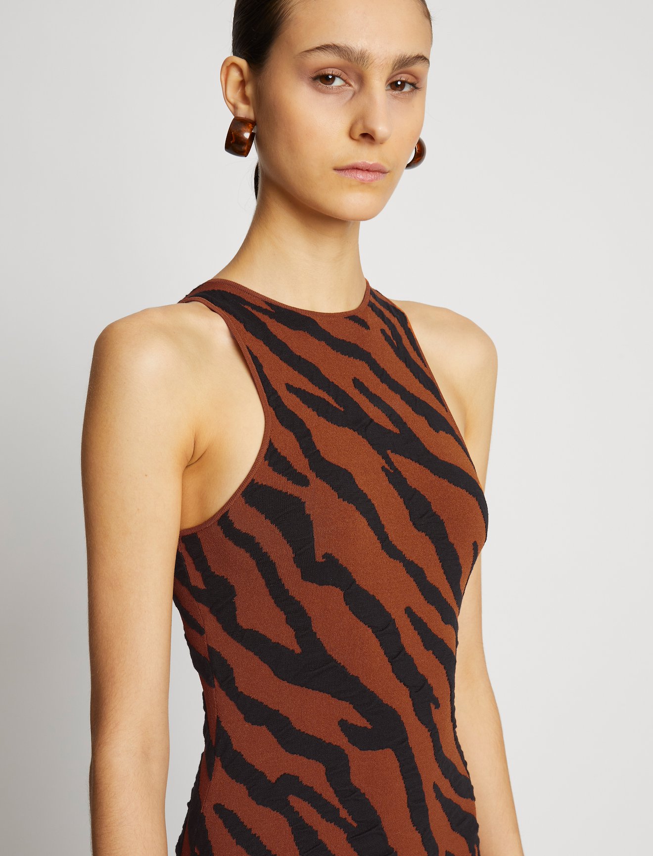 Zebra Stripe Knit Dress #3