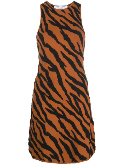 Proenza Schouler White Label tiger-print knit mini dress