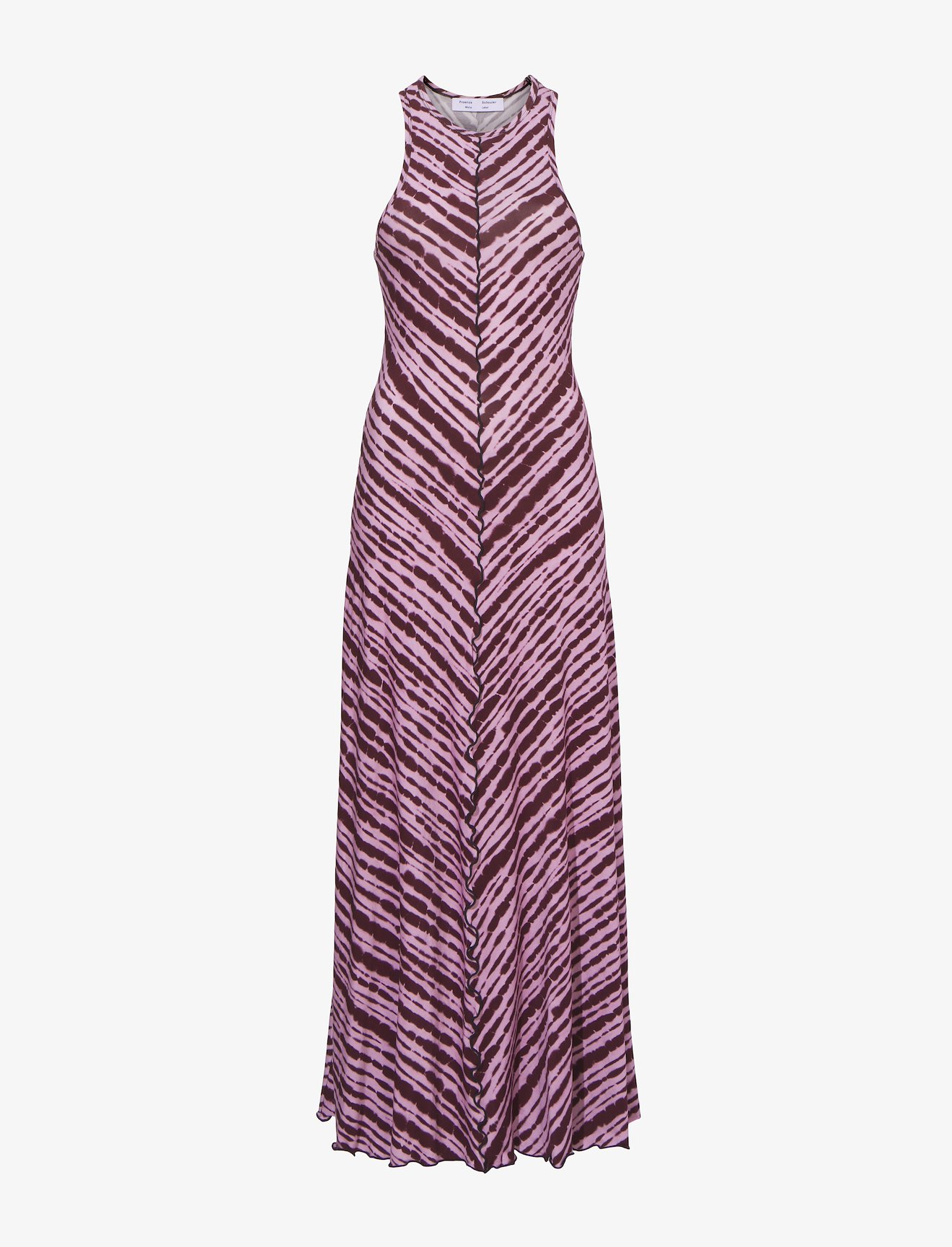 Diagonal Stripe Sleeveless Jersey Dress #4