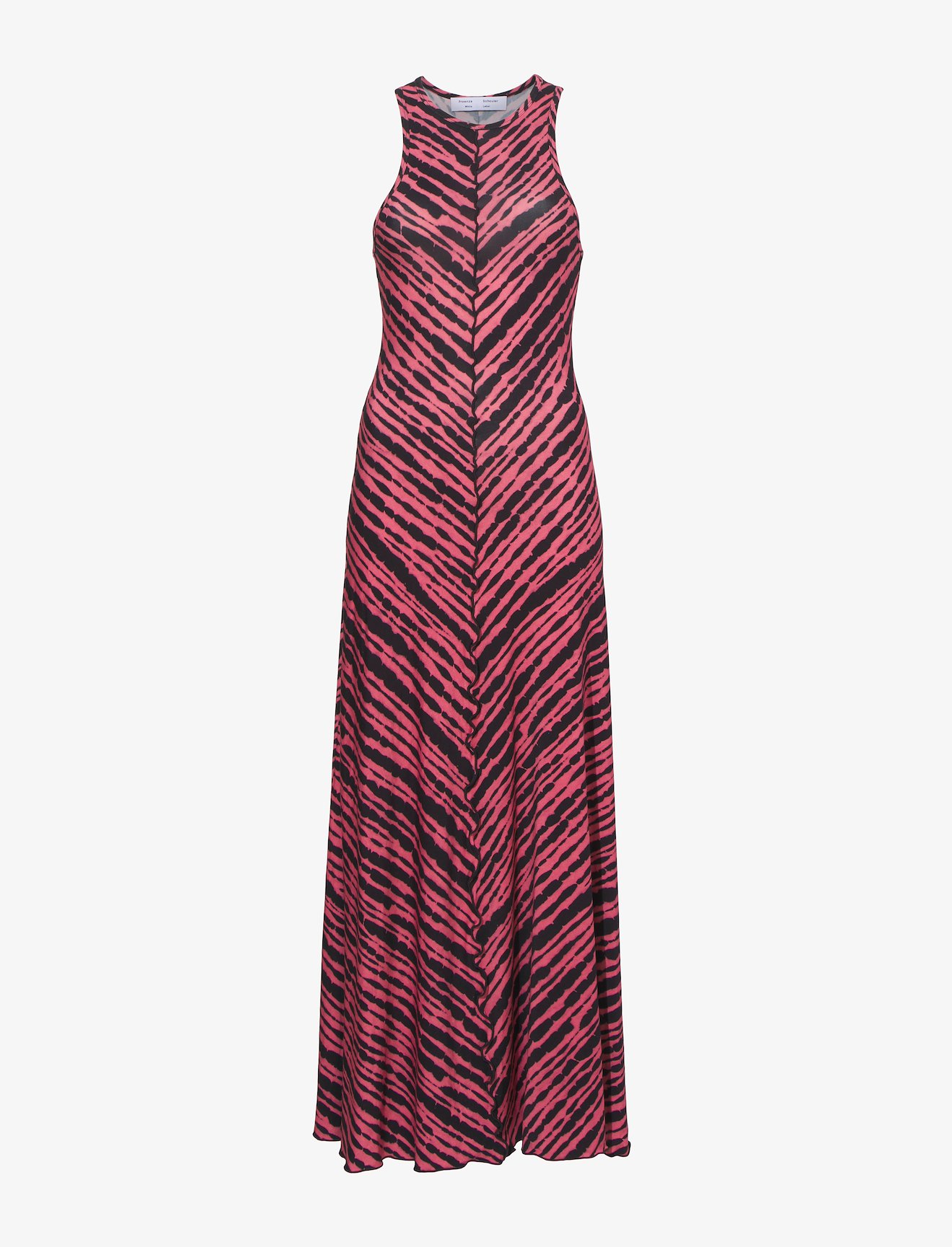 Diagonal Stripe Sleeveless Jersey Dress #4