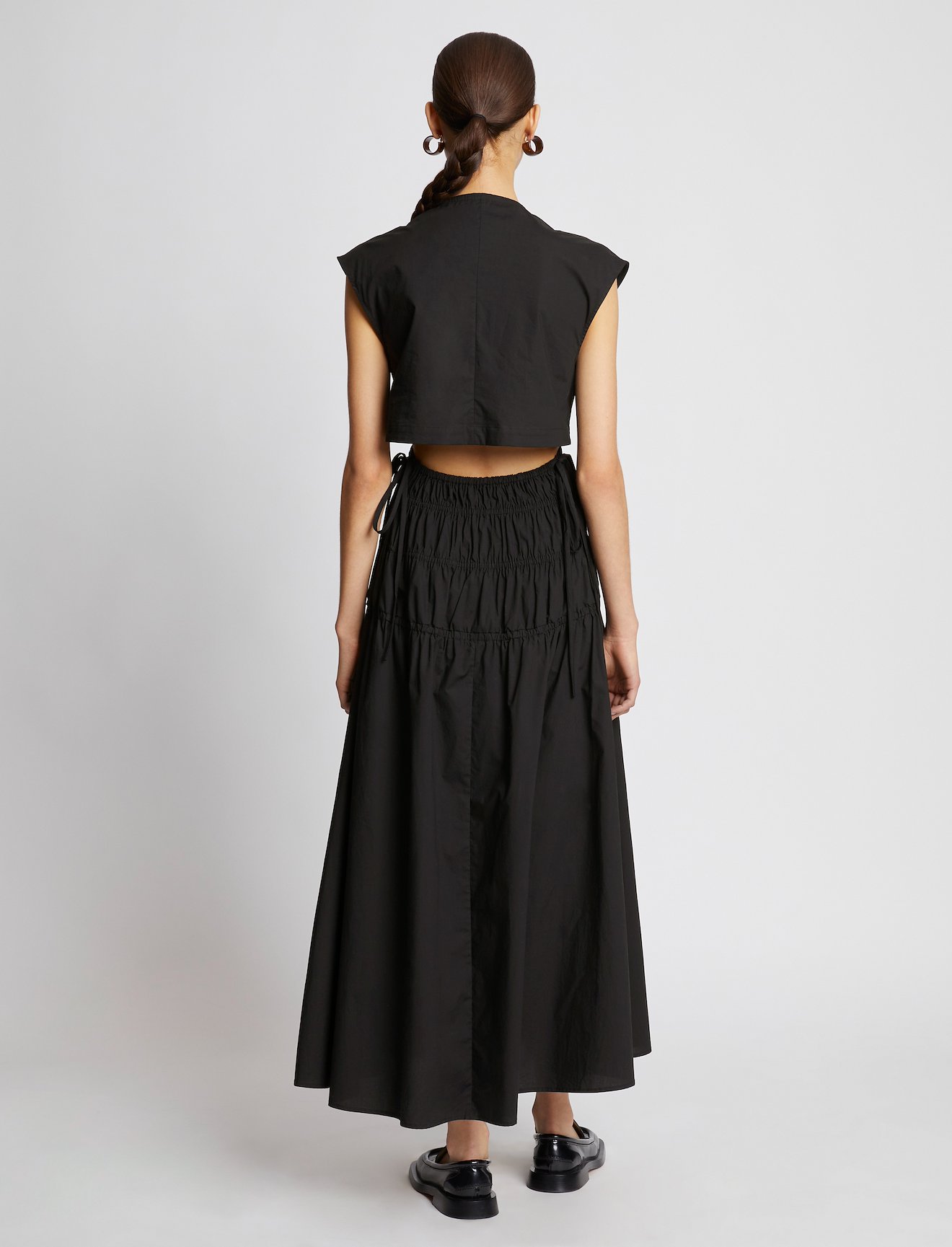 Poplin Drawstring Midi Dress #2