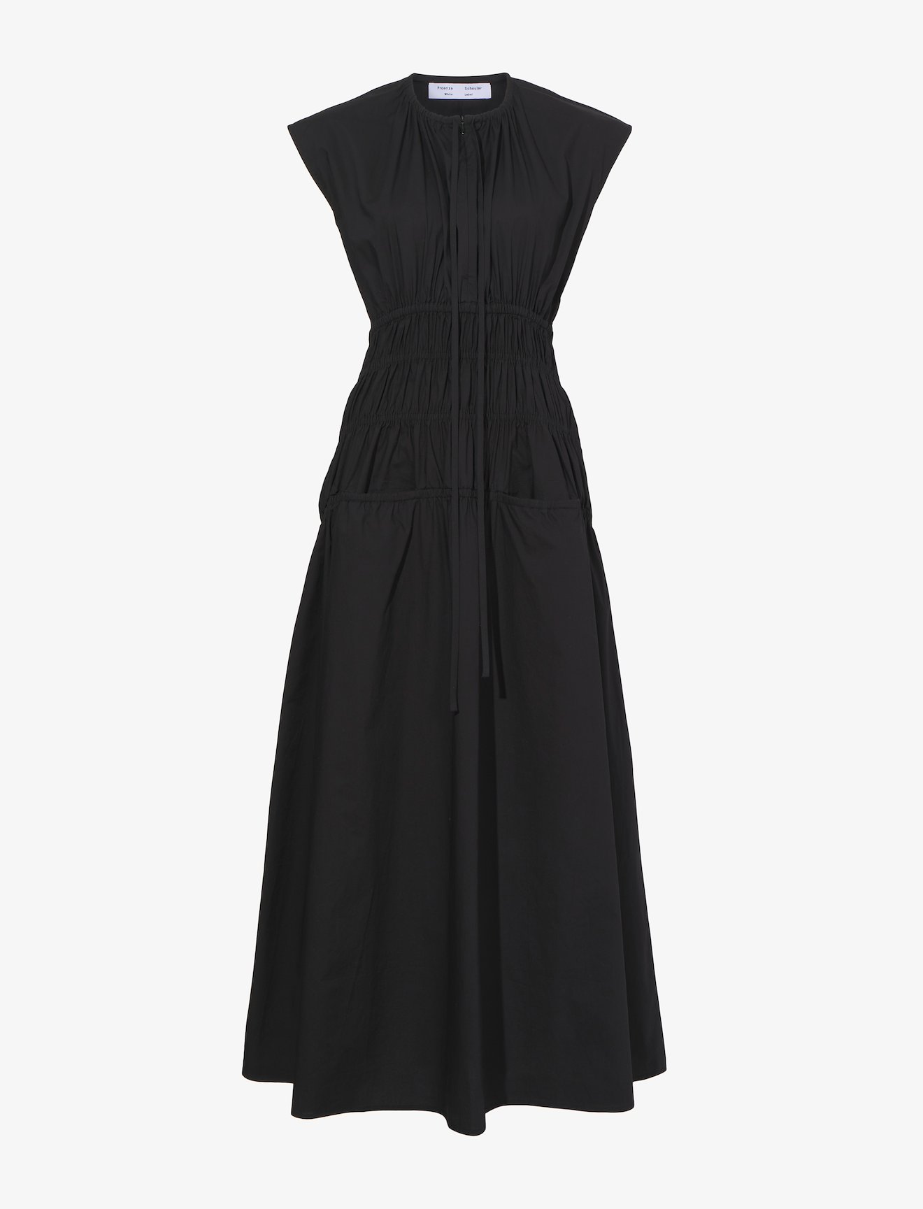 Poplin Drawstring Midi Dress #4