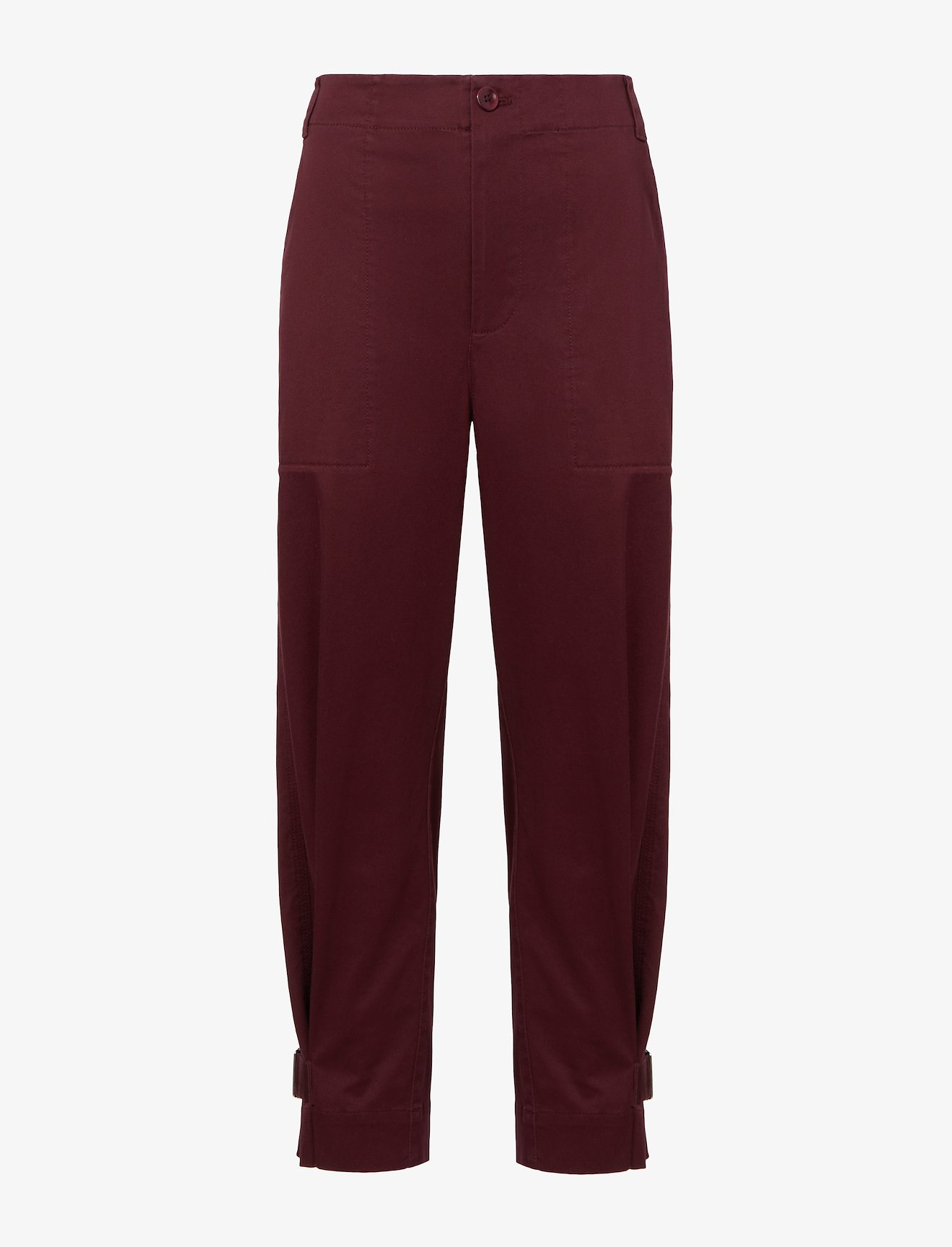 Cotton Twill Tapered Pants in purple | Proenza Schouler