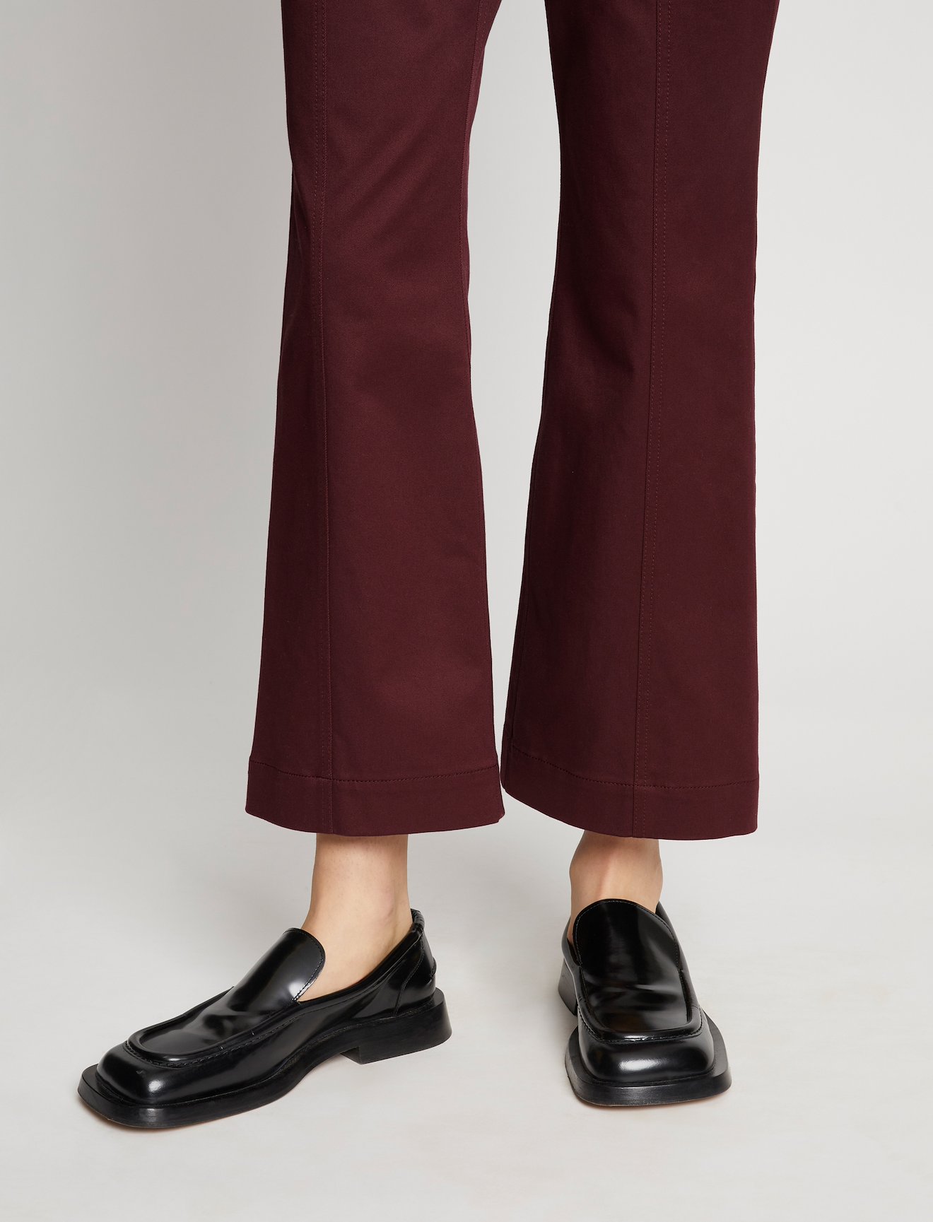 Cotton Twill Cropped Pants #3