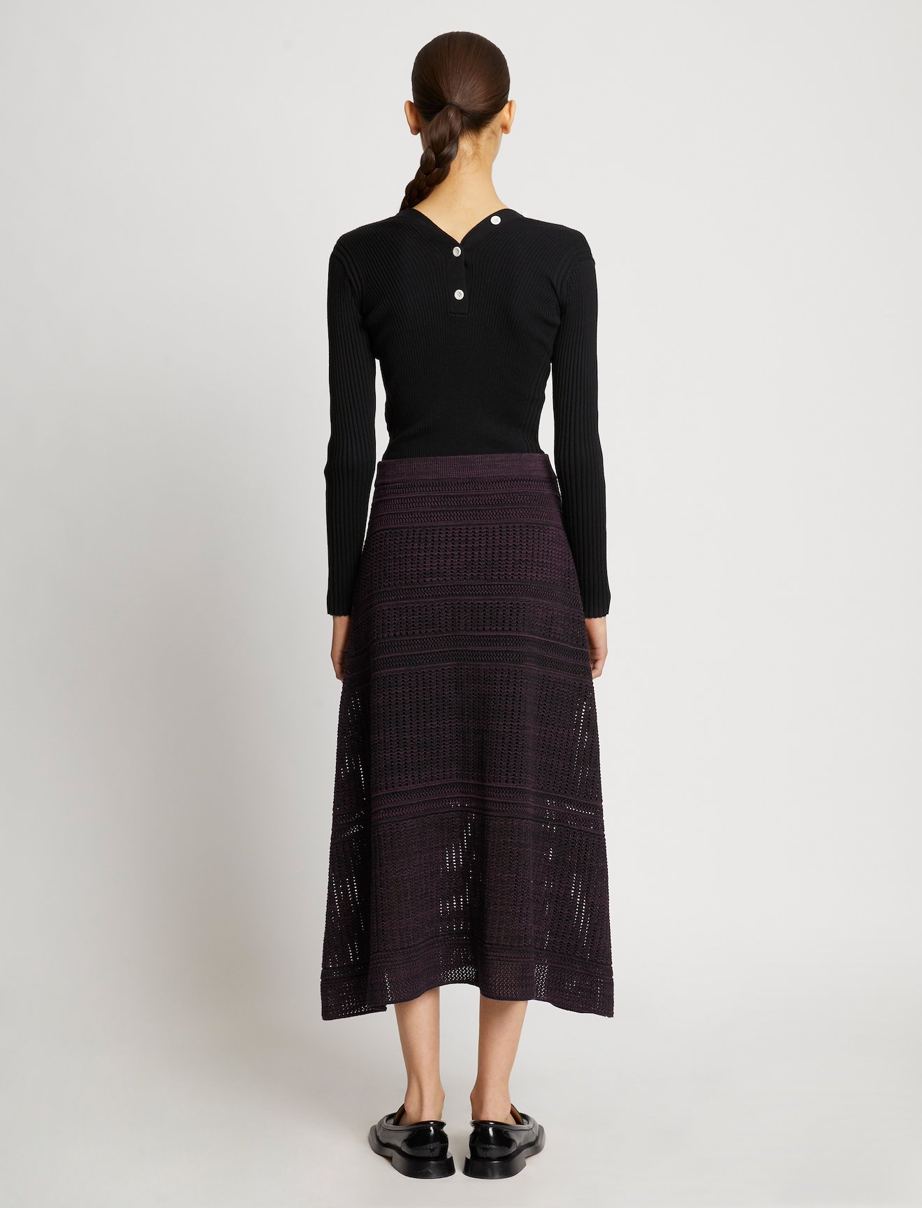 Cotton Silk Pique Skirt #2