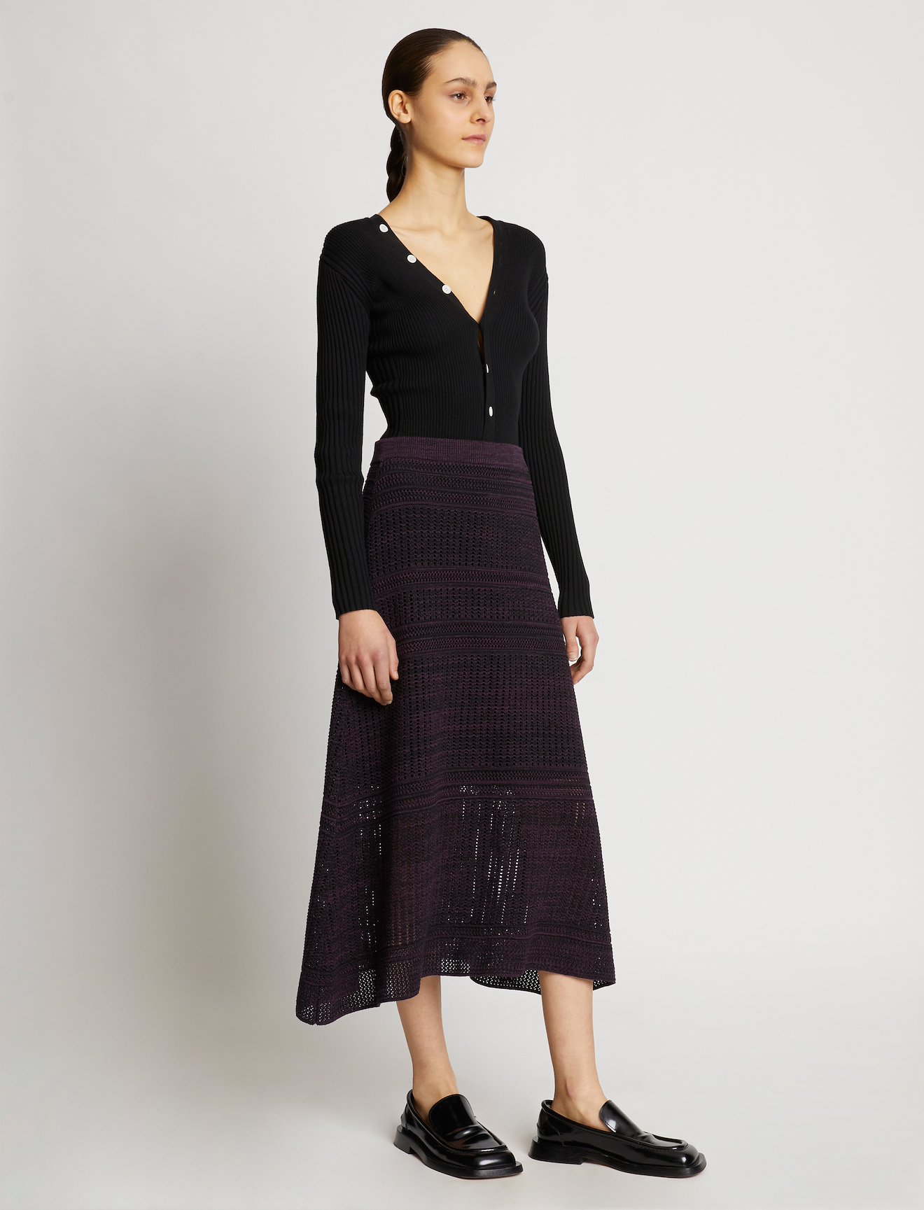 Cotton Silk Pique Skirt #1