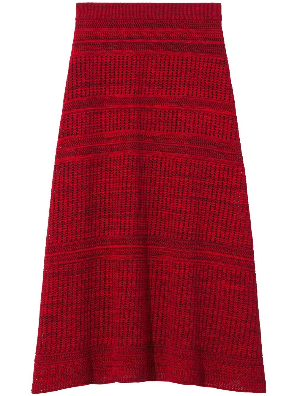 

Proenza Schouler White Label falda de piqué acampanada - Rojo