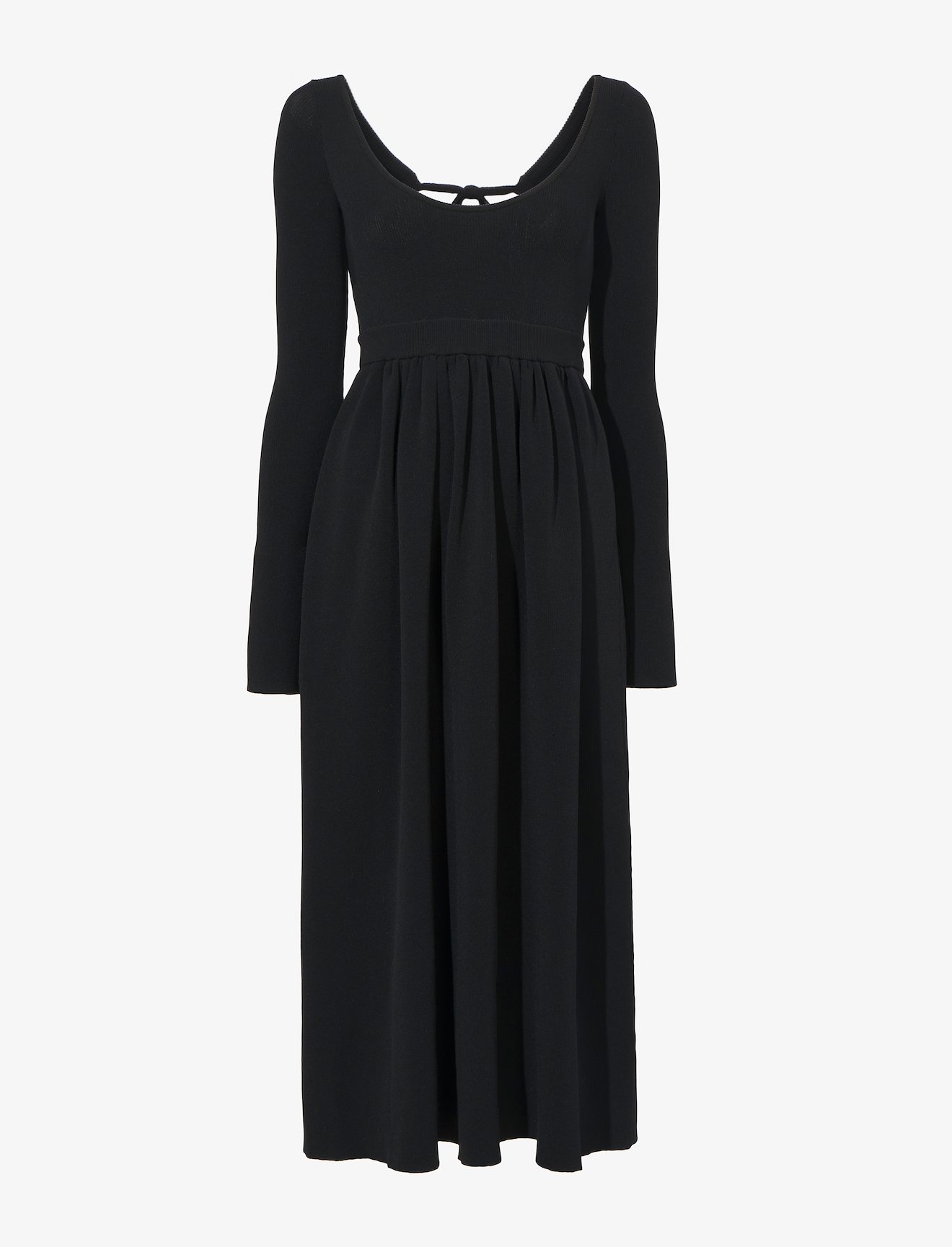 Rib Knit Long Sleeve Dress #4