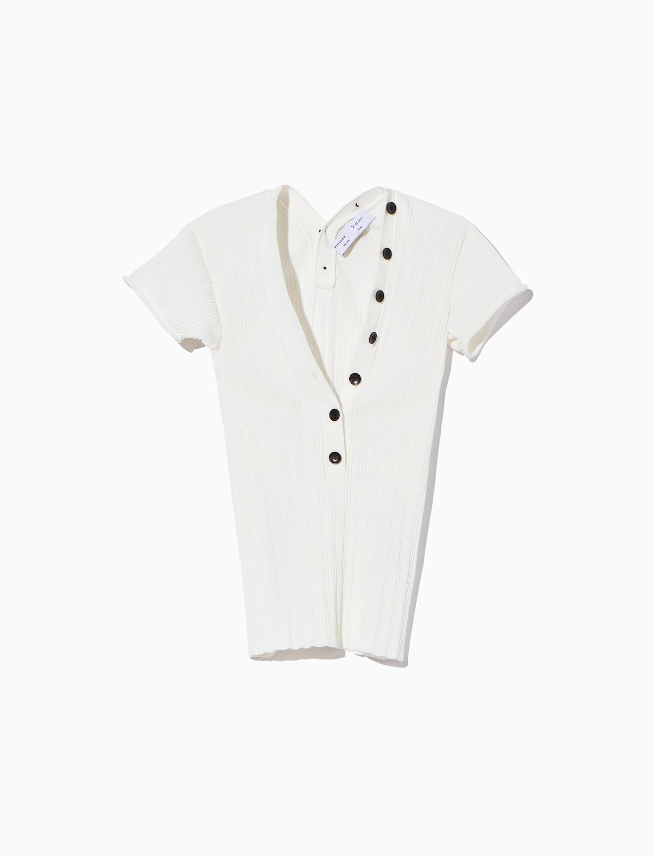 Rib Knit Polo Top #5