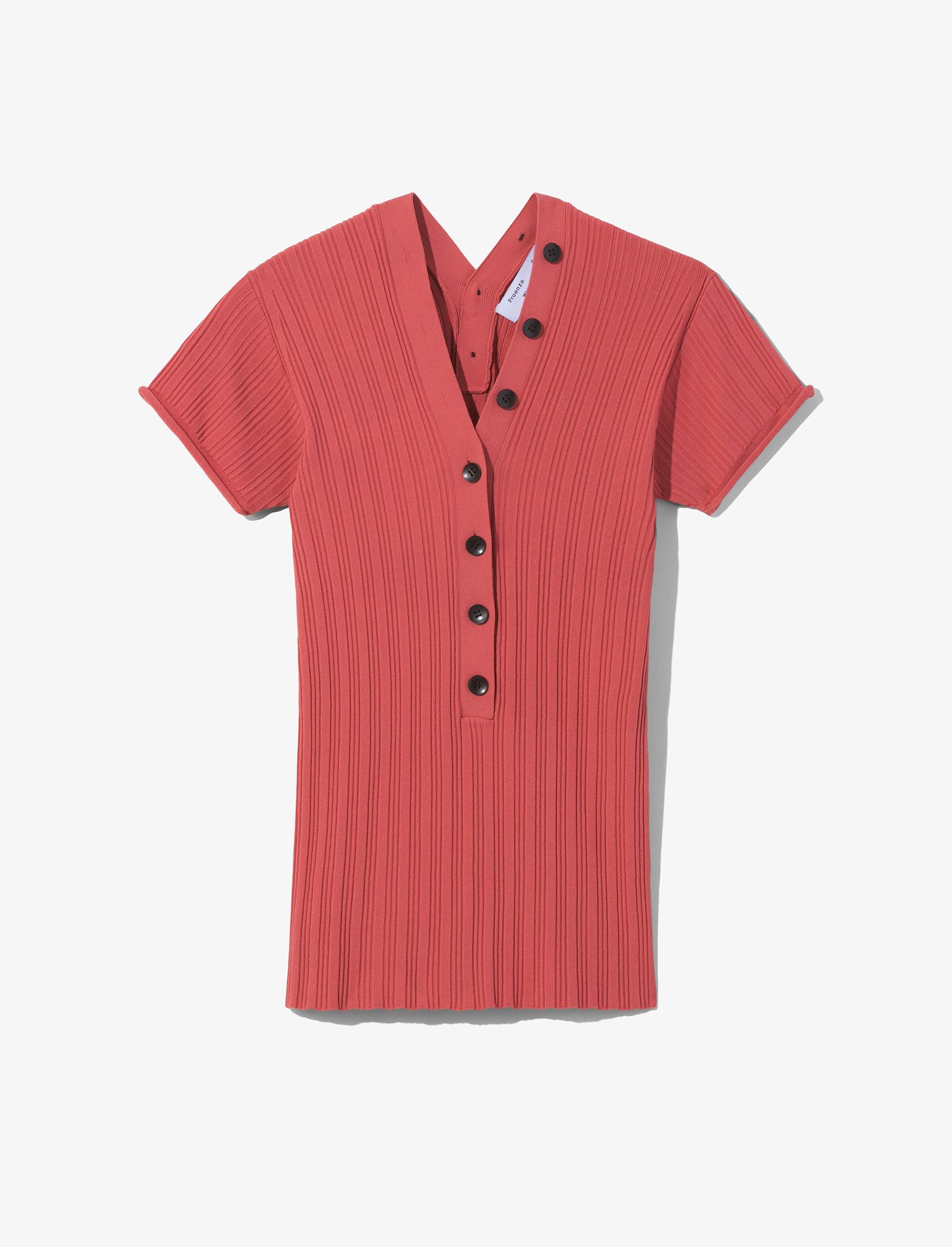 Rib Knit Polo Top #5