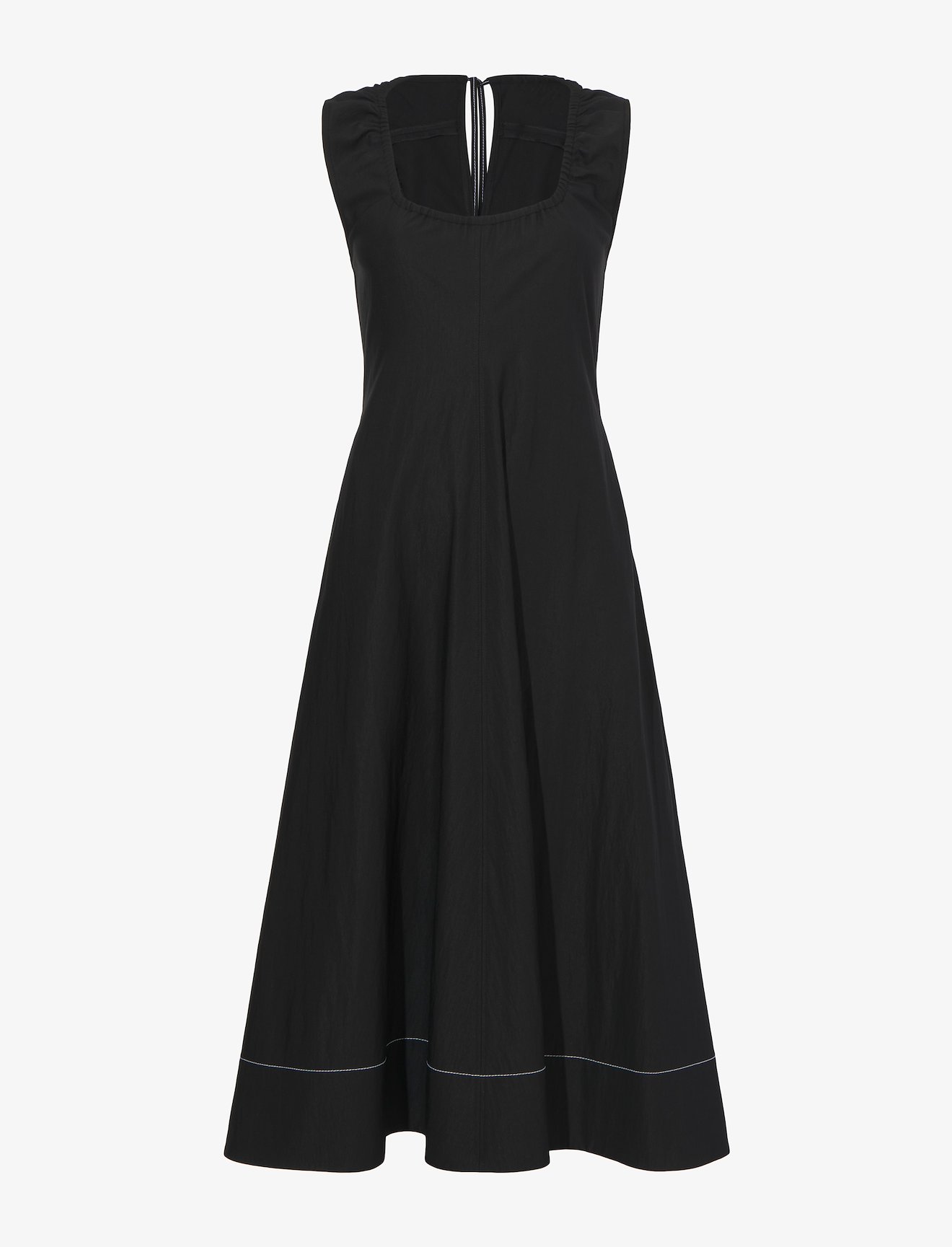 Drapey Suiting V-neck Midi Dress #4