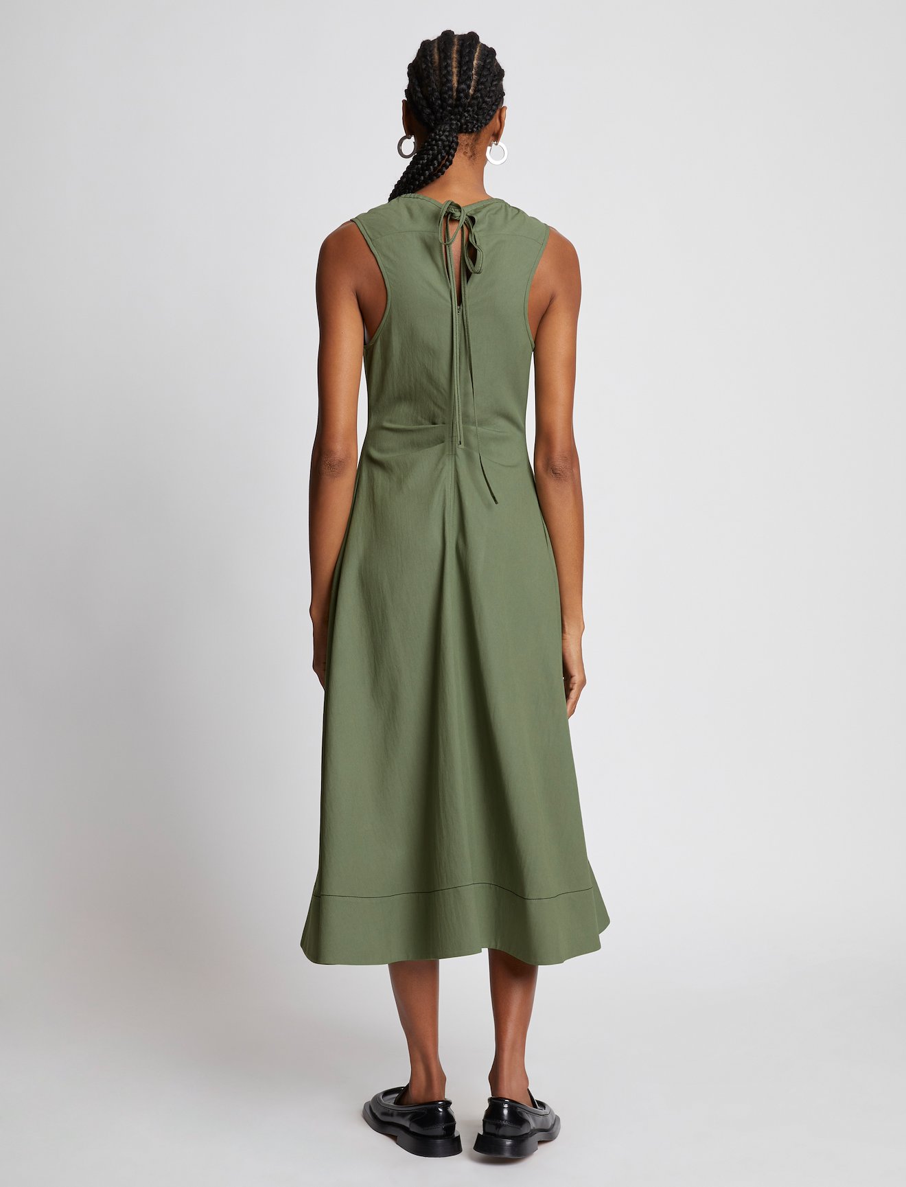 Drapey Suiting Belted Dress #2