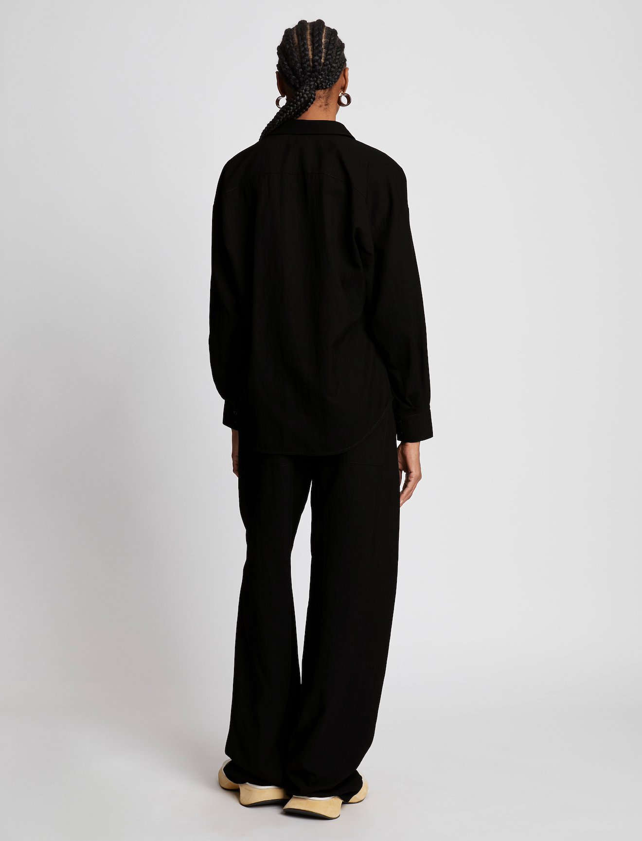 Drapey Suiting Zip Front Top #3