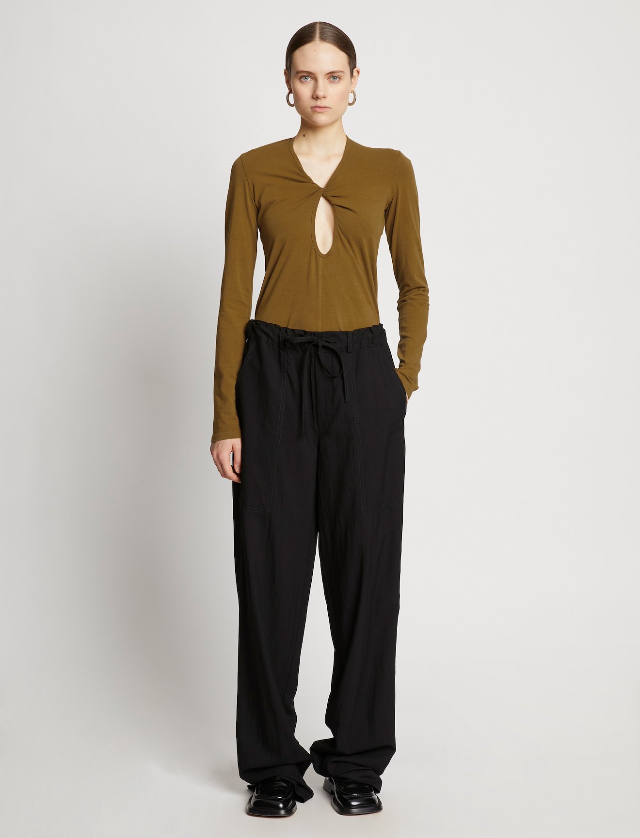 Jersey Keyhole Top #1