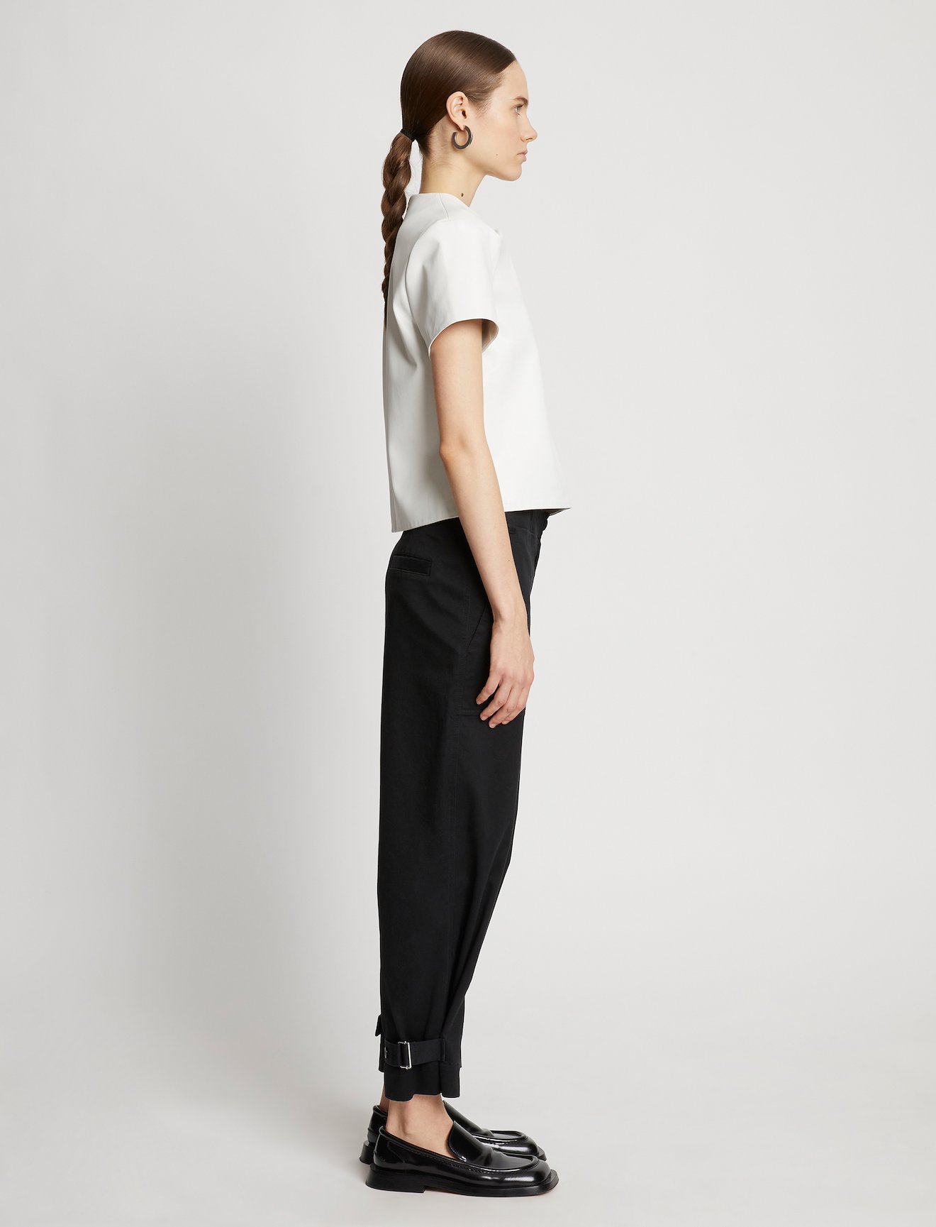 Cotton Twill Tapered Pants #1
