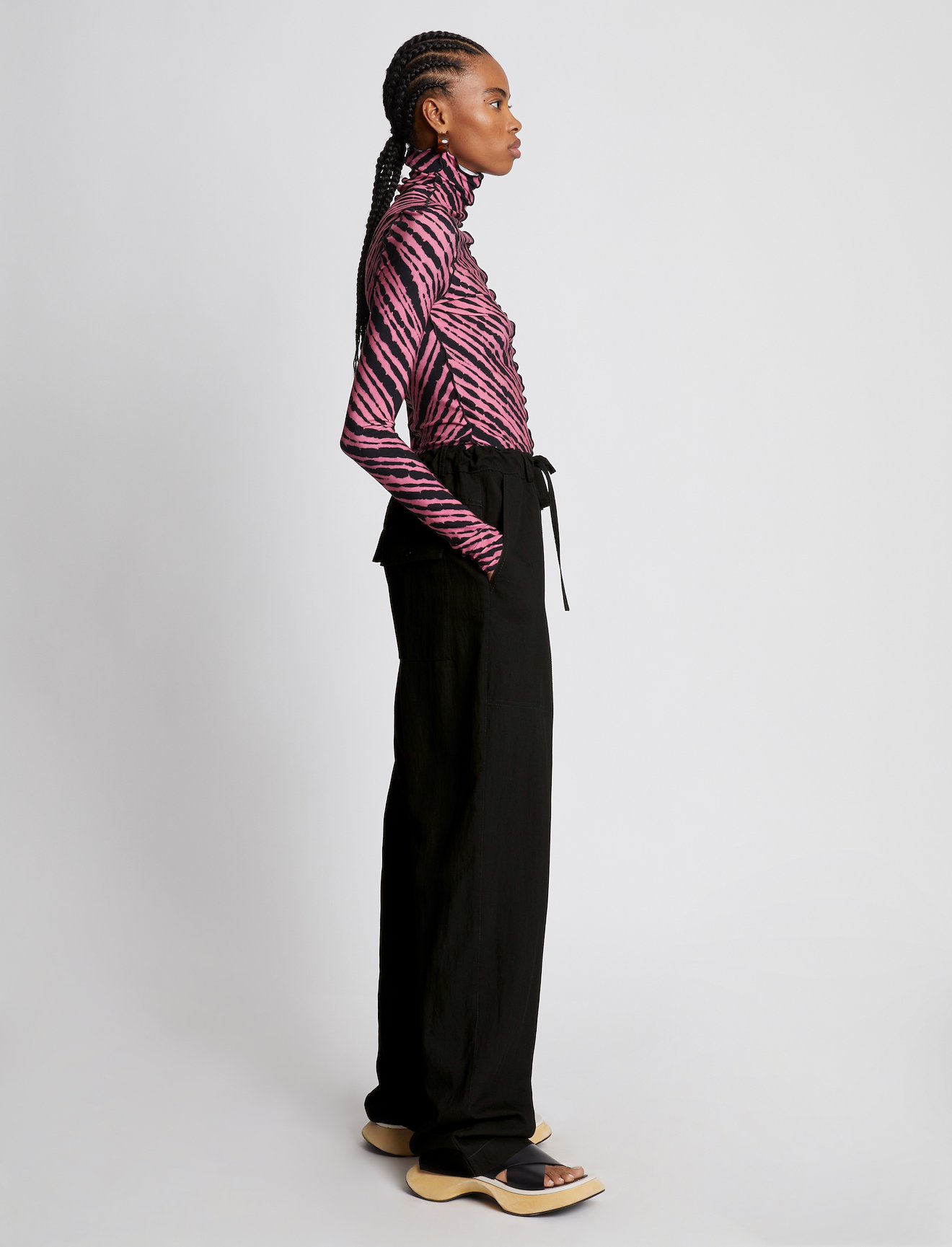 Drapey Suiting Drawstring Pants #1