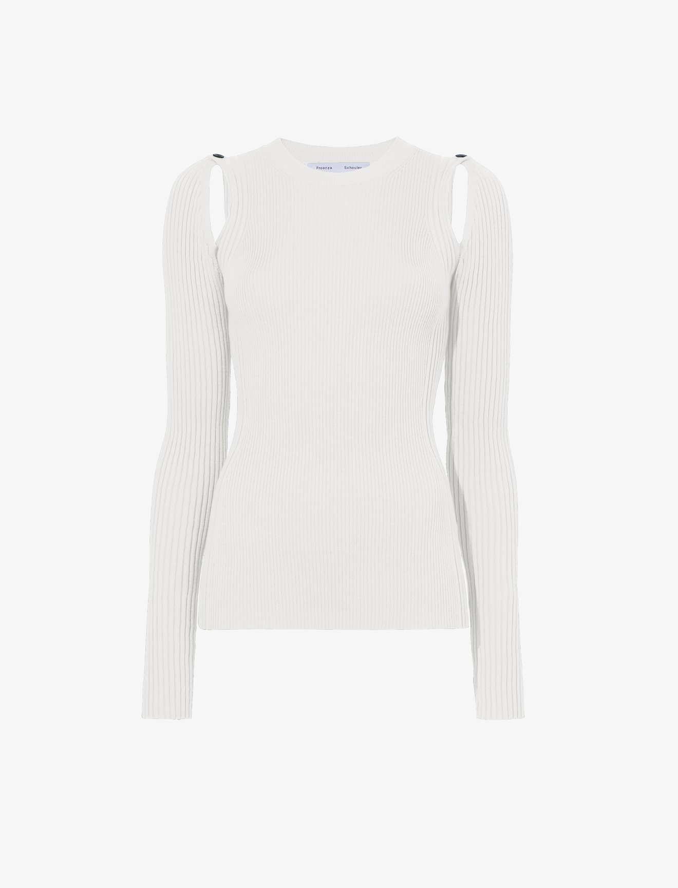 Cotton Cashmere Button Sleeve Sweater #5