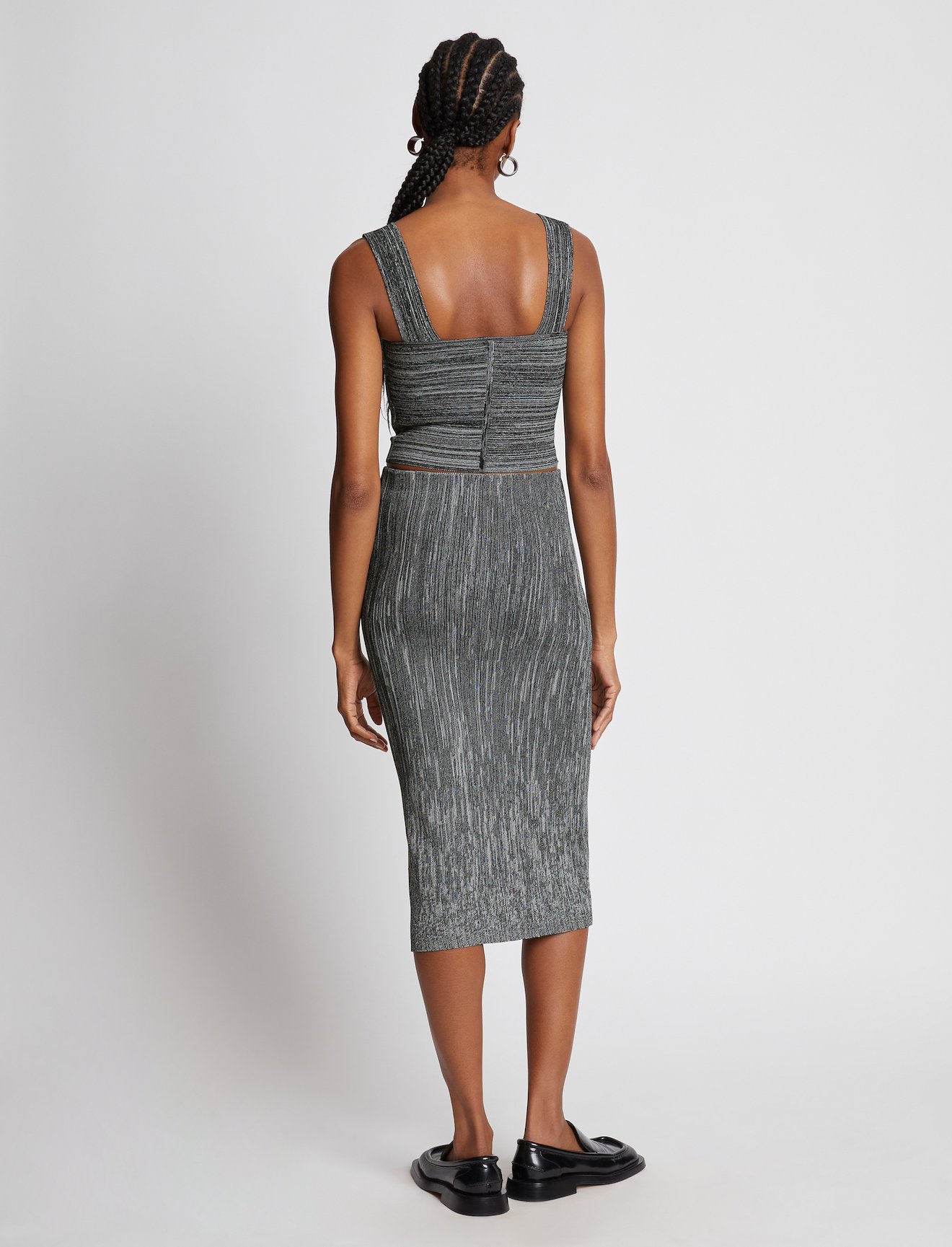 Melange Knit Bustier Top #3