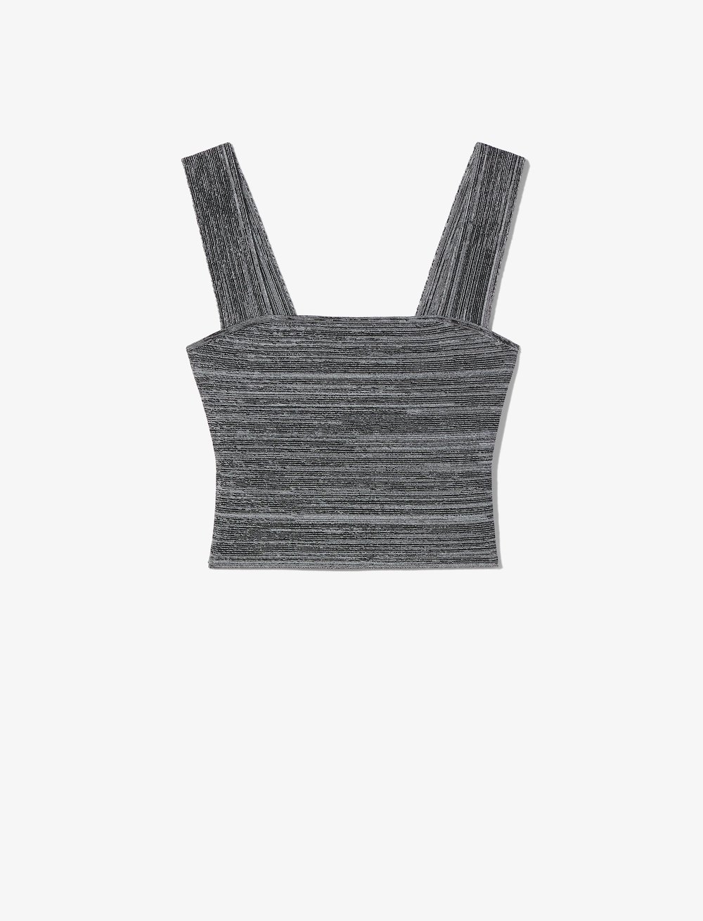 Melange Knit Bustier Top