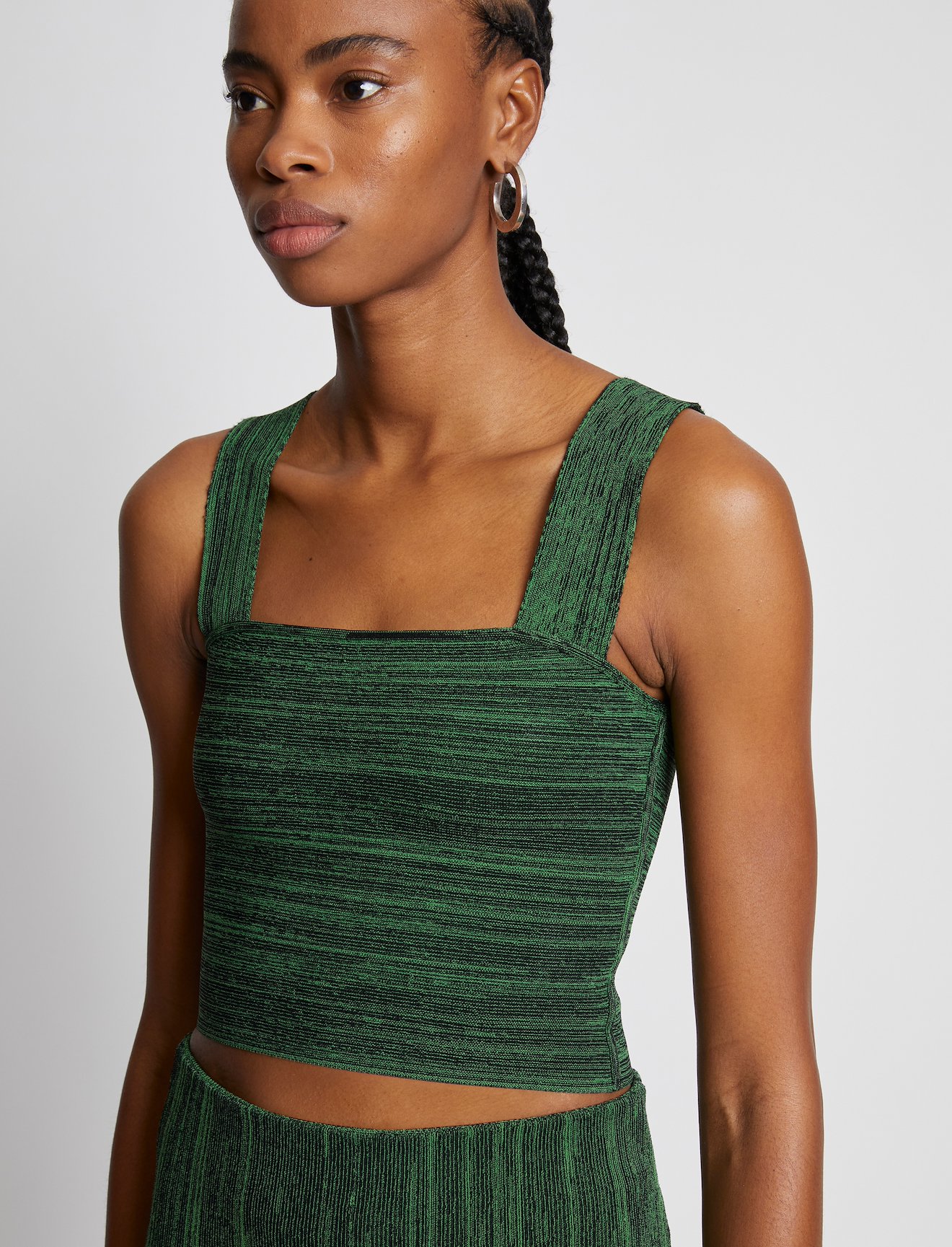Melange Knit Bustier Top #4