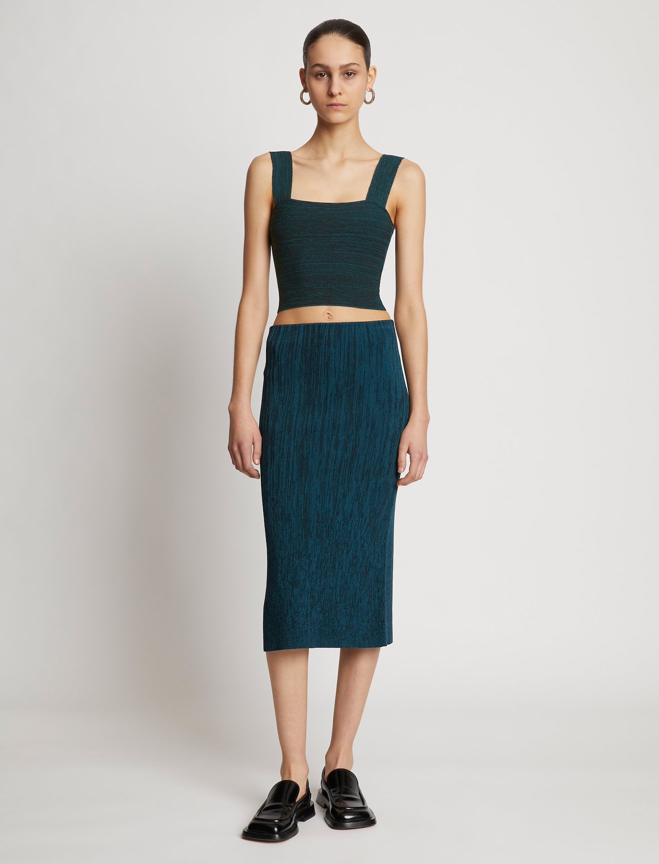 Melange Knit Bustier Top #1