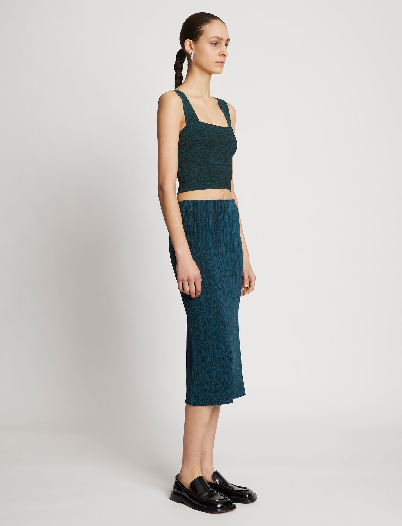 Melange Knit Bustier Top #2