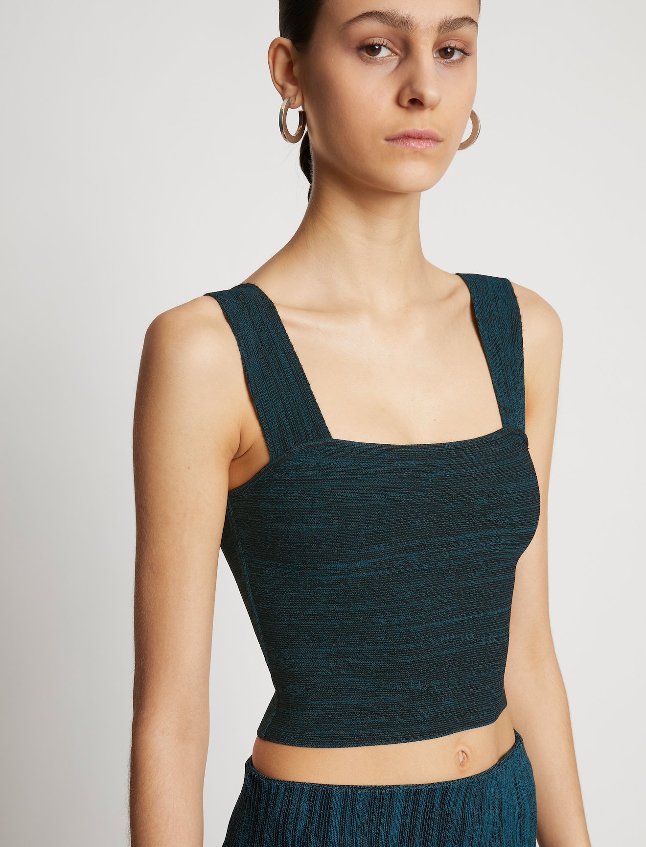 Melange Knit Bustier Top #4