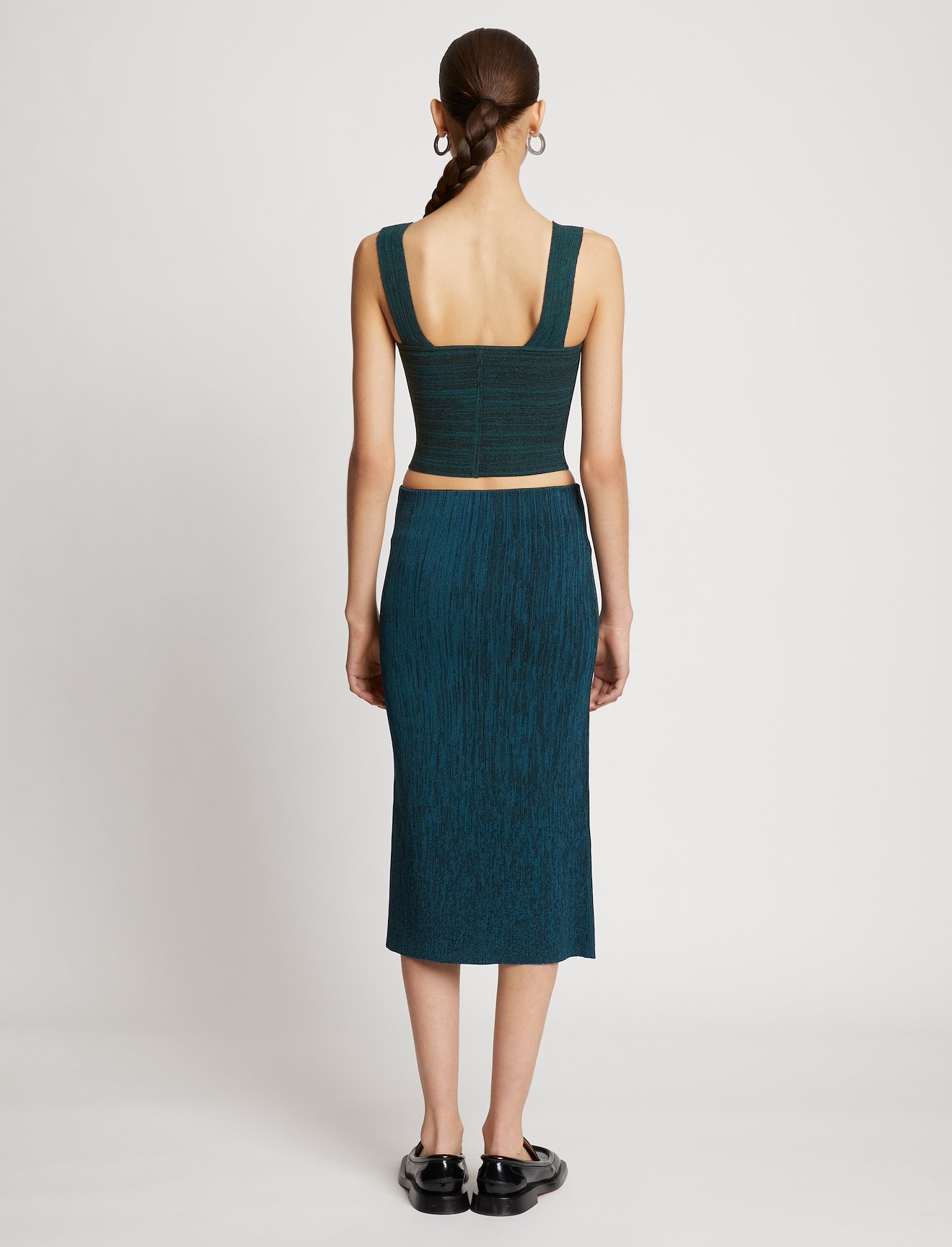 Melange Knit Bustier Top #3