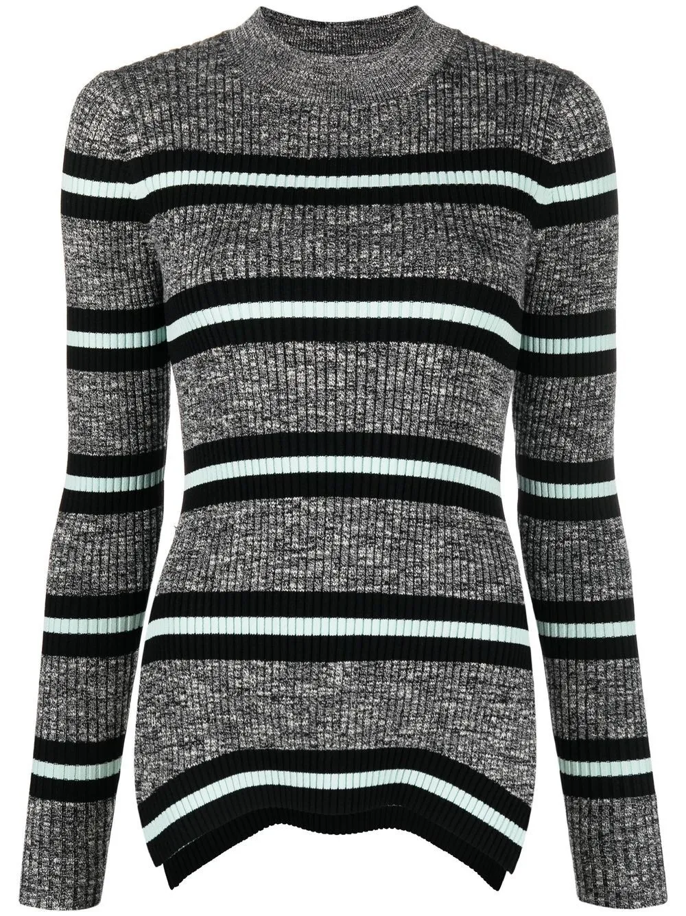 

Proenza Schouler White Label stripe-print jumper - Grey