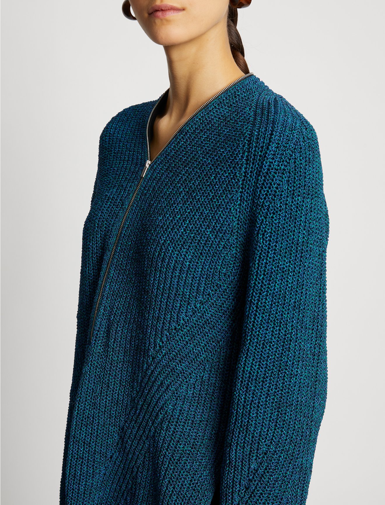 Novelty Remix Zip Sweater #4