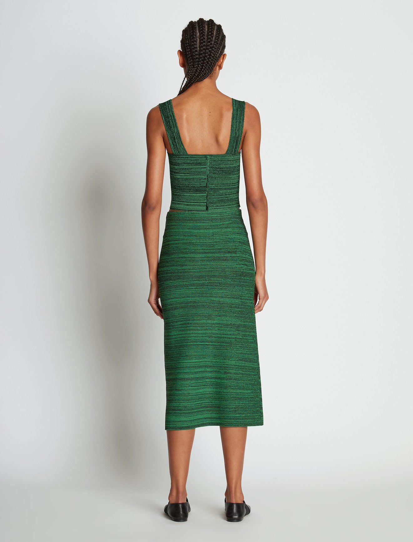 Melange Knit Midi Skirt #2
