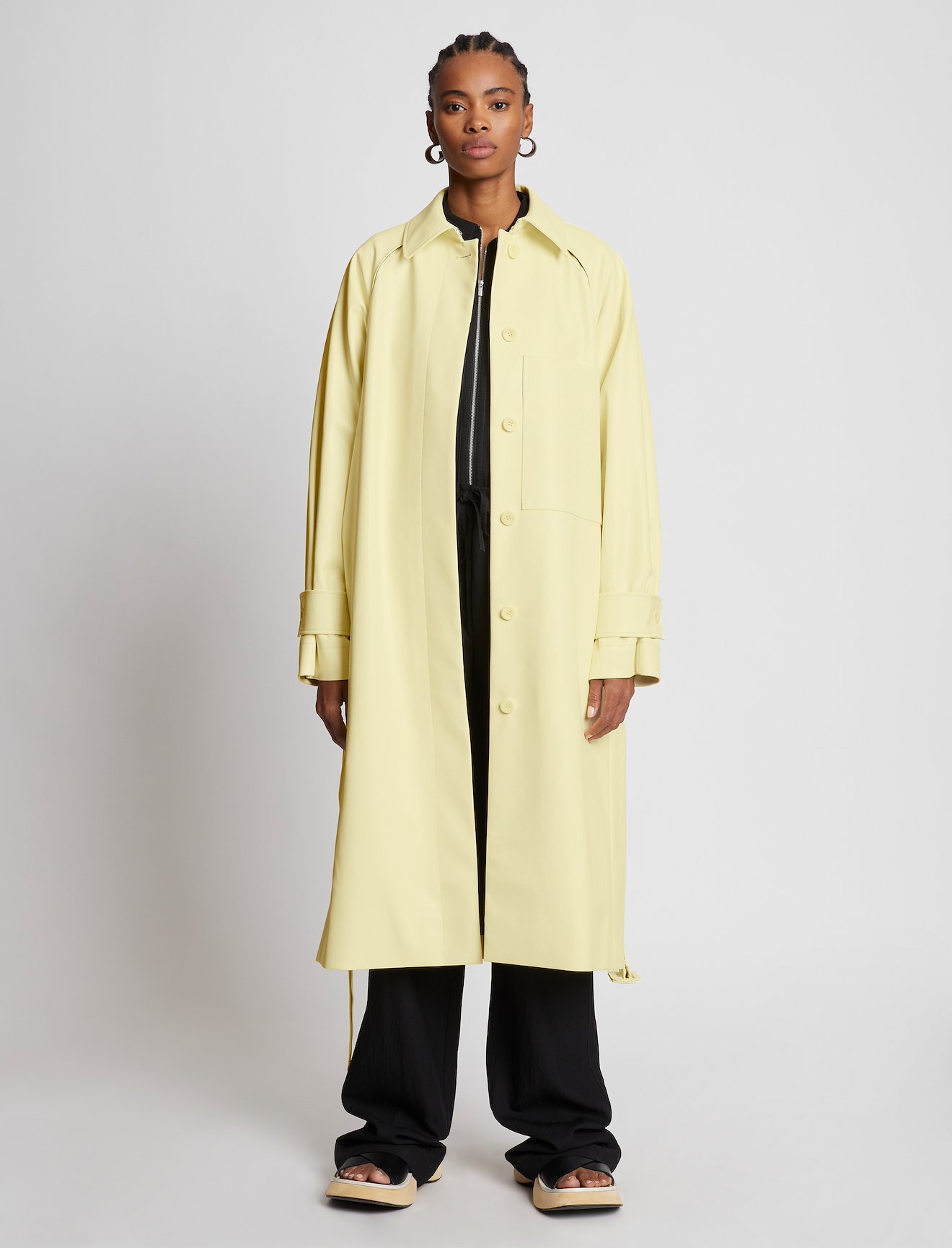 Faux Leather Trench #5