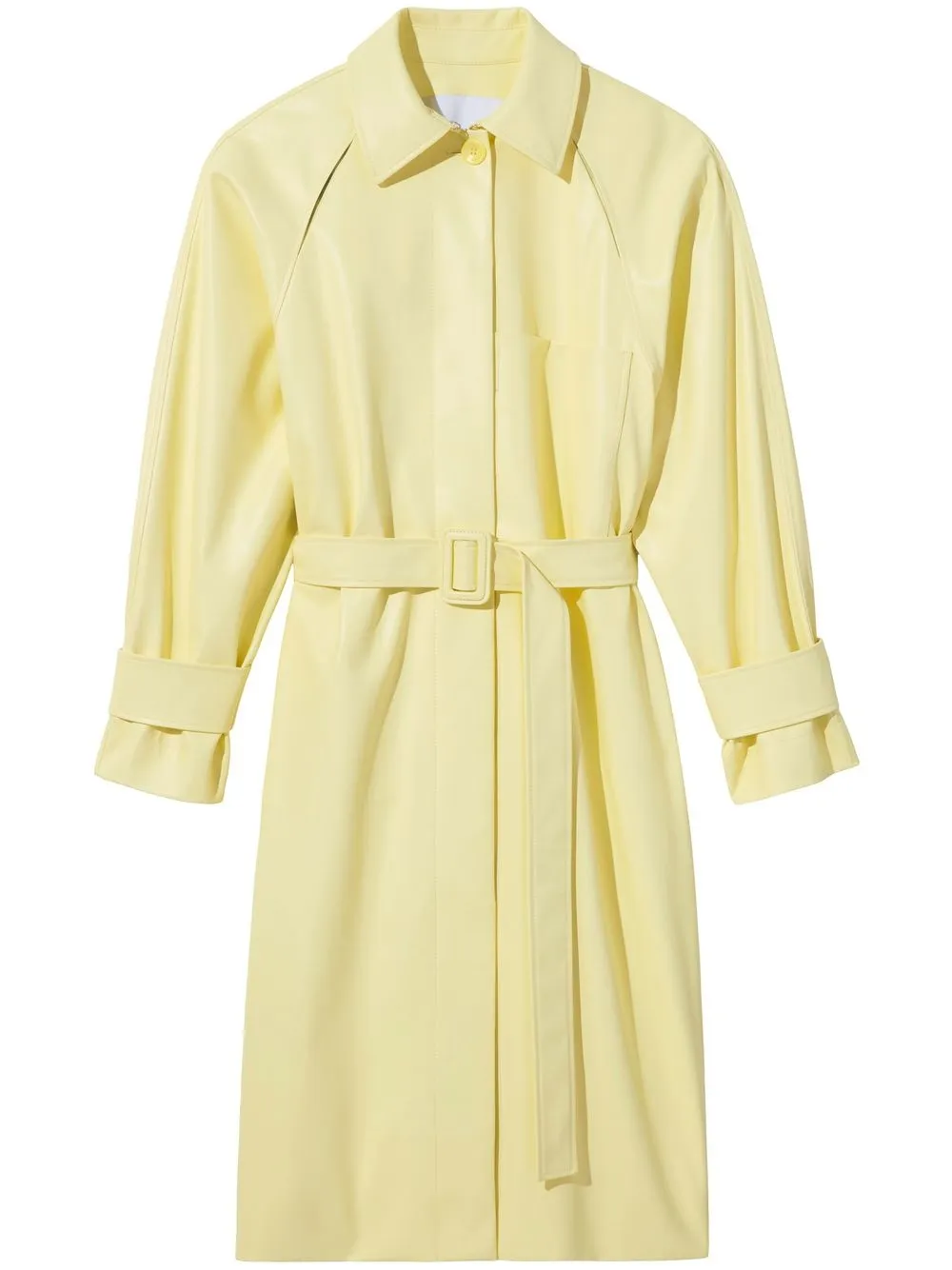 

Proenza Schouler White Label gabardina con botones - Amarillo