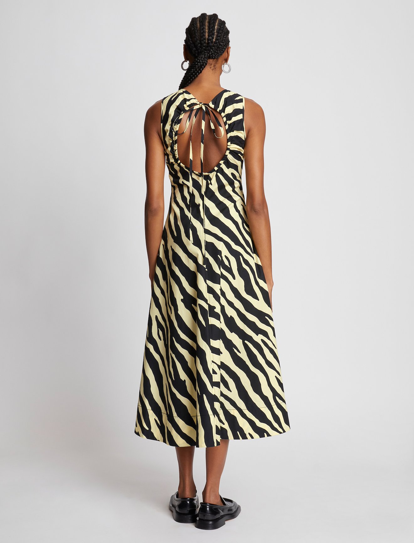 Zebra Poplin Sleeveless Dress #2