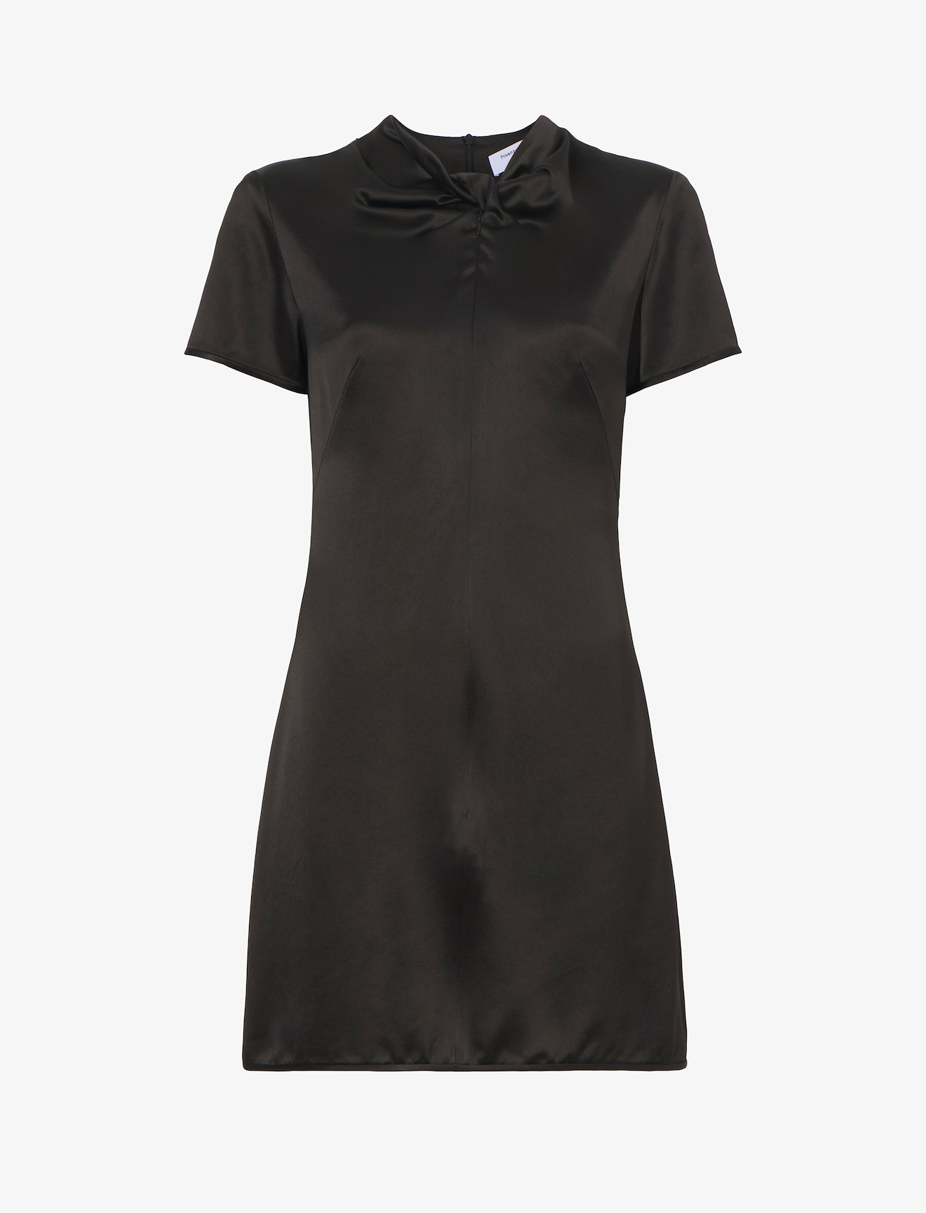 Satin Short Sleeve Midi Dress #4