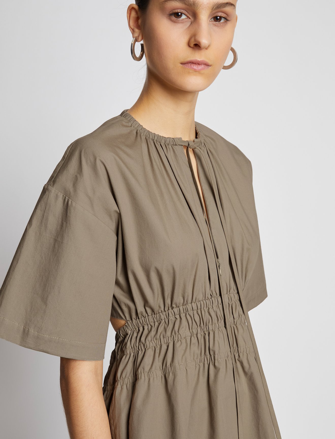 Poplin Drawstring Blouse #4