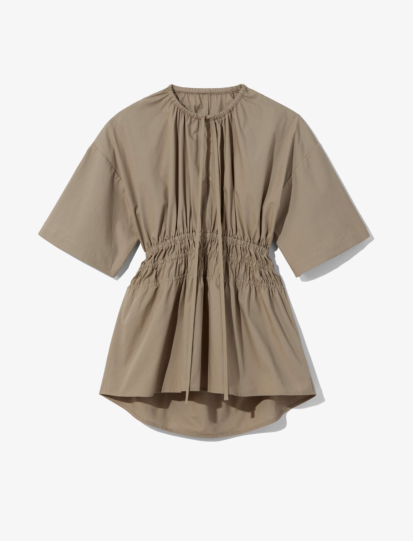 Poplin Drawstring Blouse #5