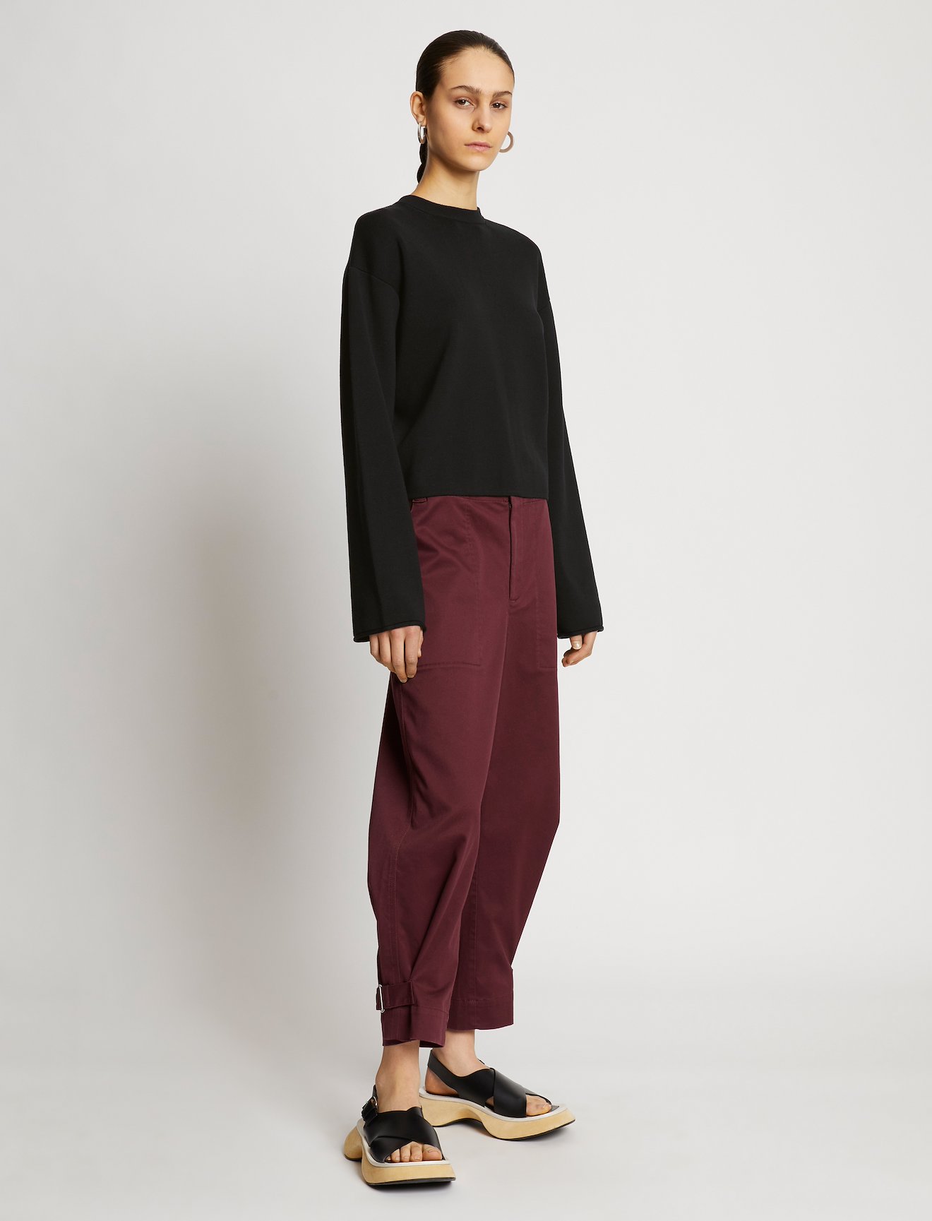 Twist Front Long Sleeve Sweater #2