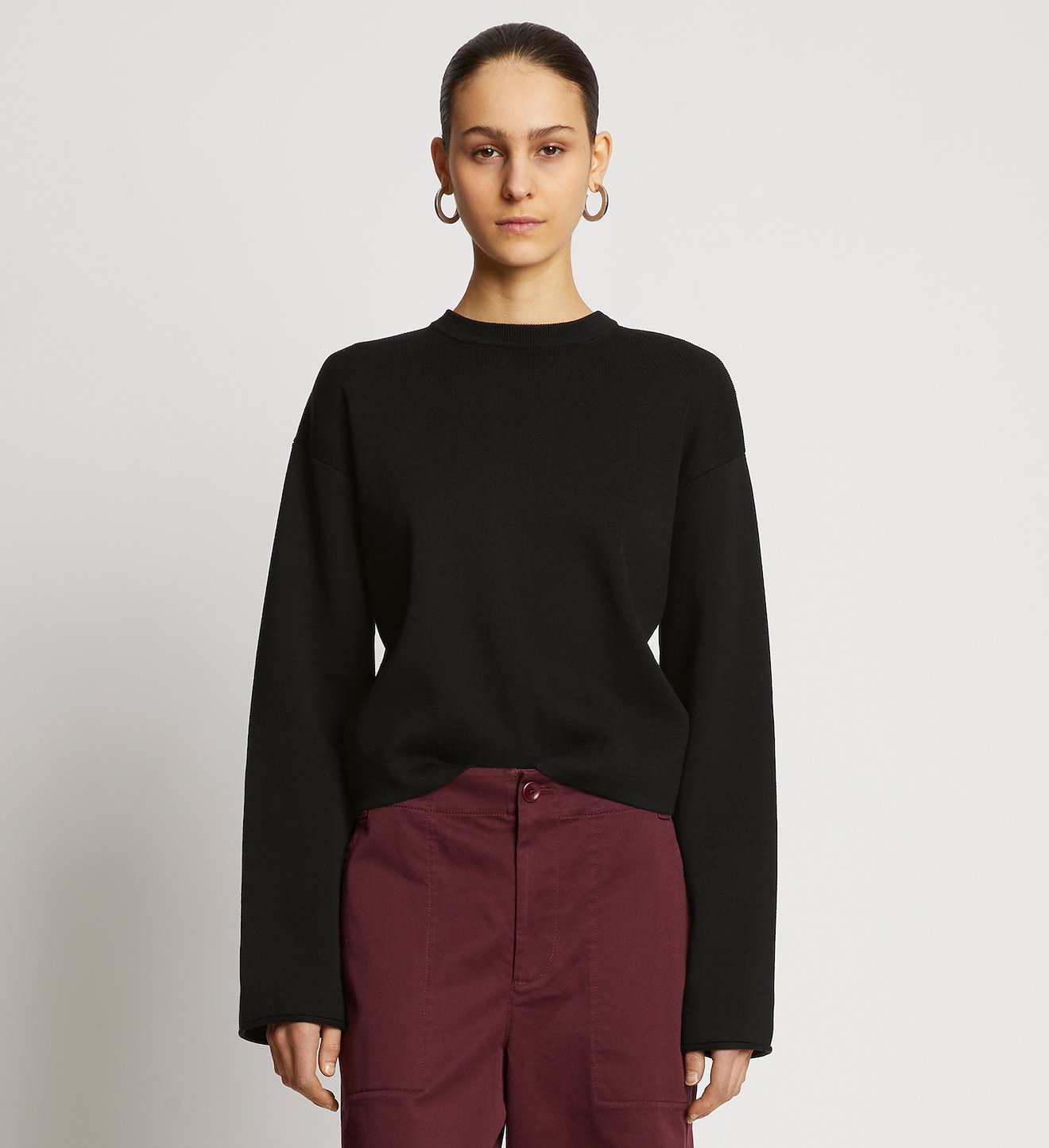 Twist Front Long Sleeve Sweater