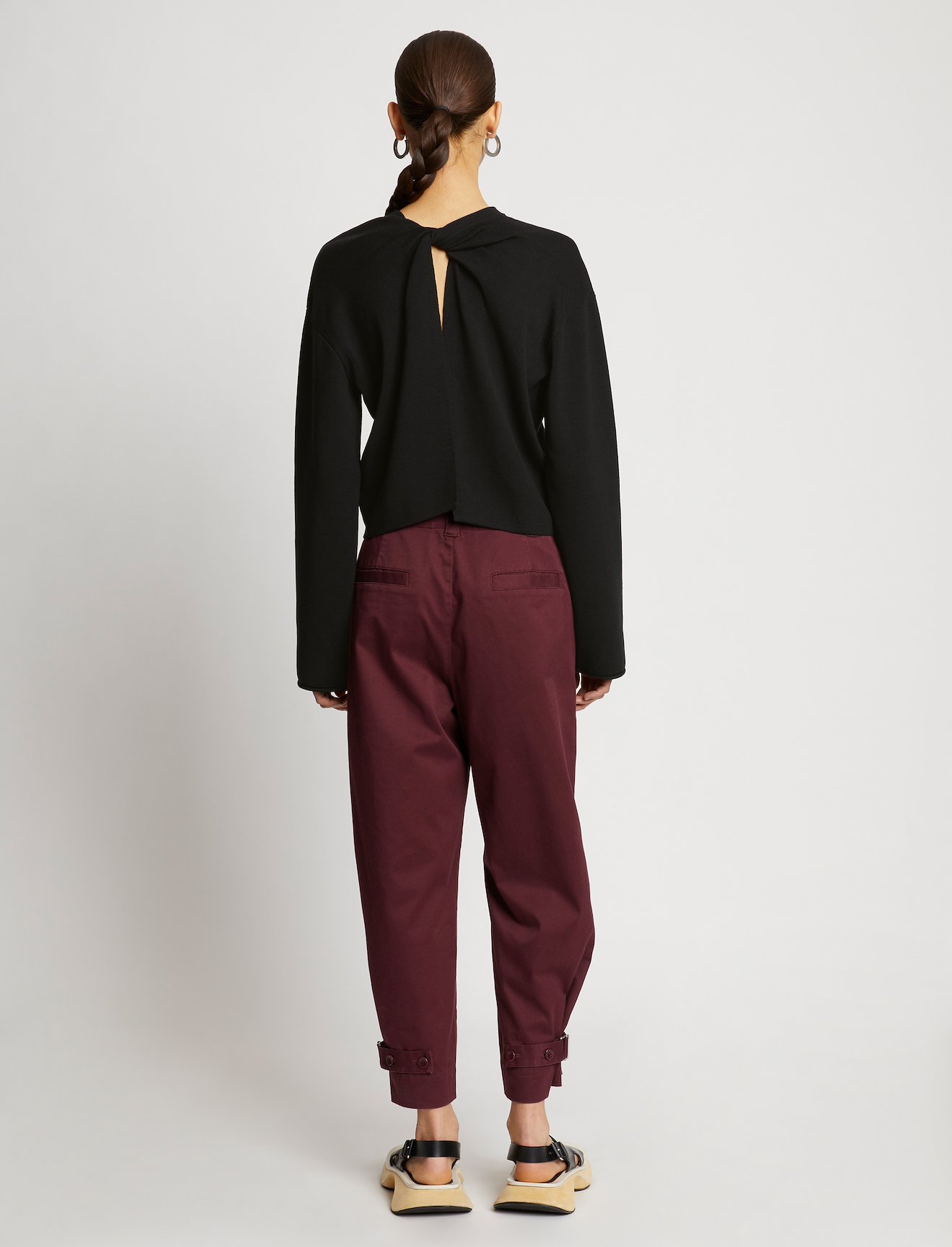 Twist Front Long Sleeve Sweater #3